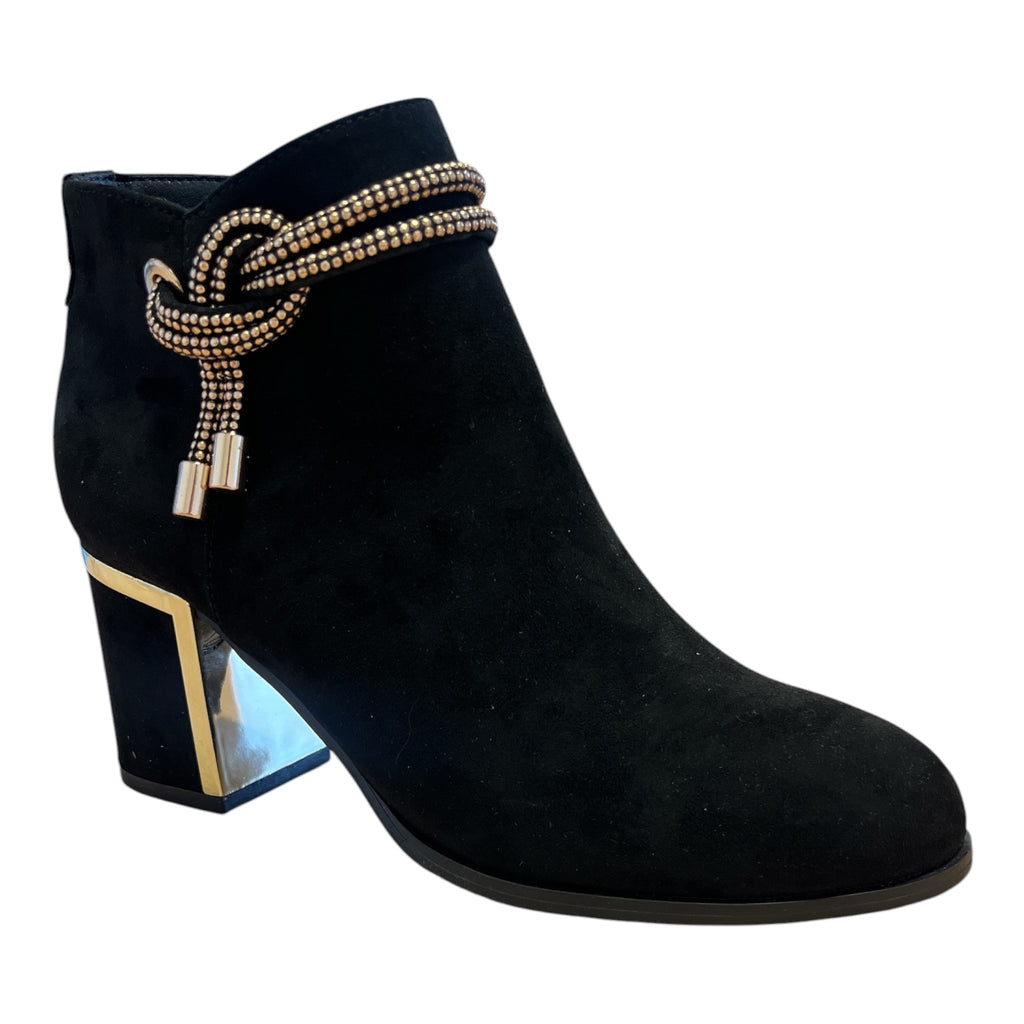 Lotus Tina Black Ankle Boots