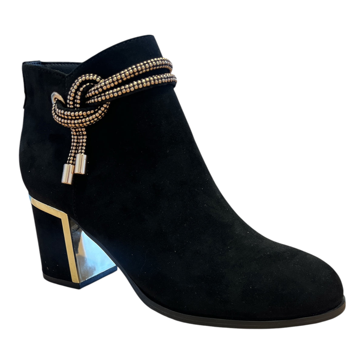 Lotus Tina Black Ankle Boots
