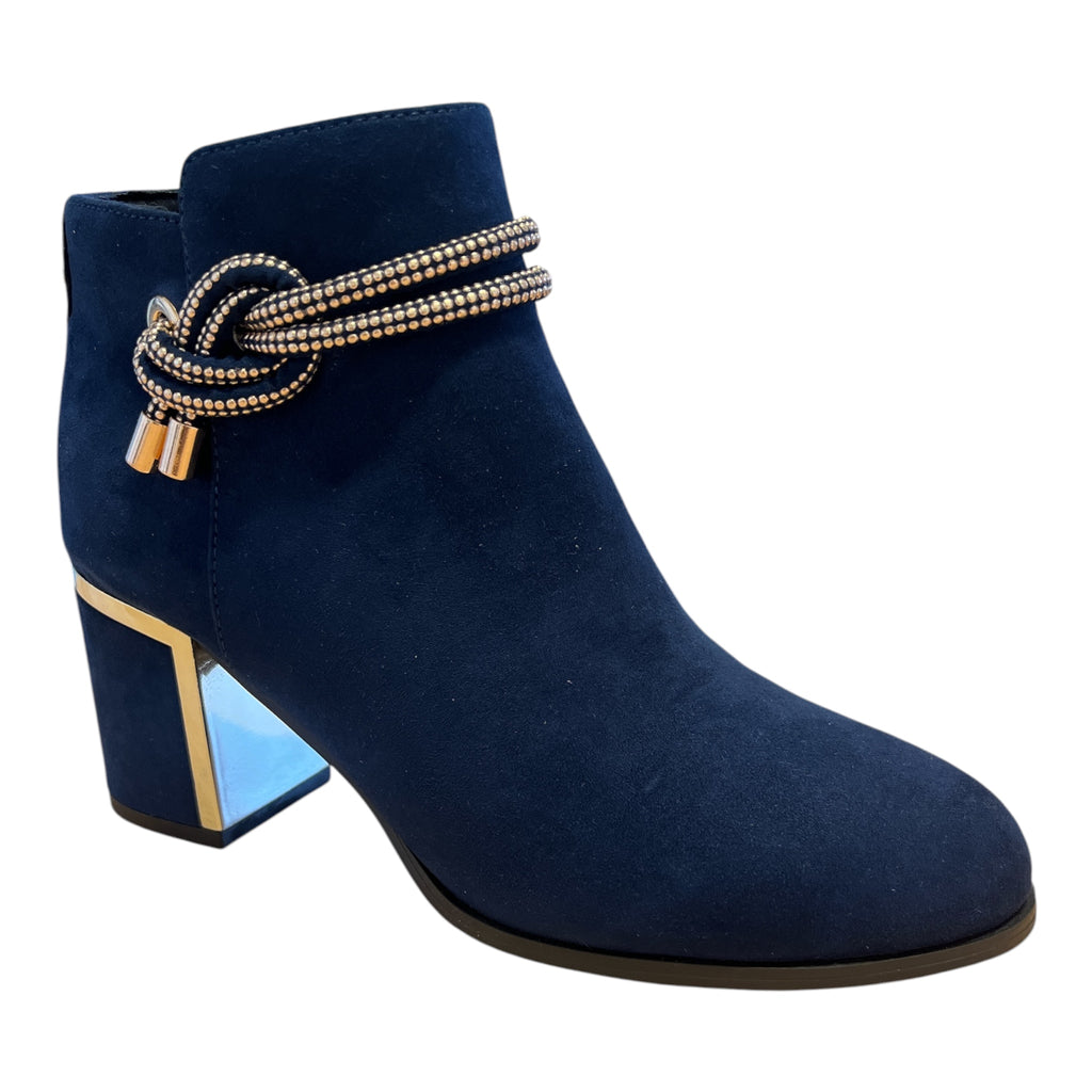 Lotus Tina Navy Ankle Boots