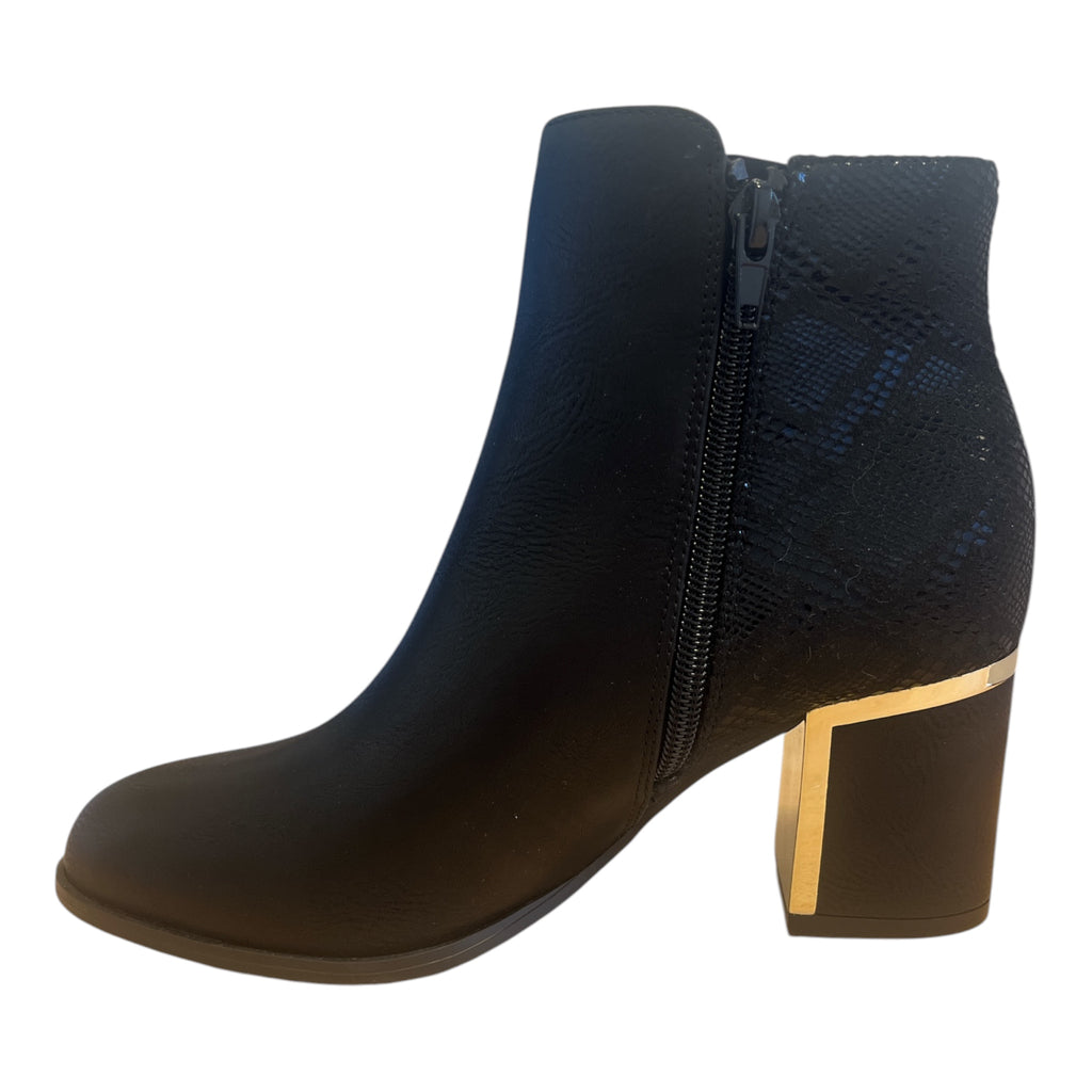 Lotus Athens Black Ankle Boots