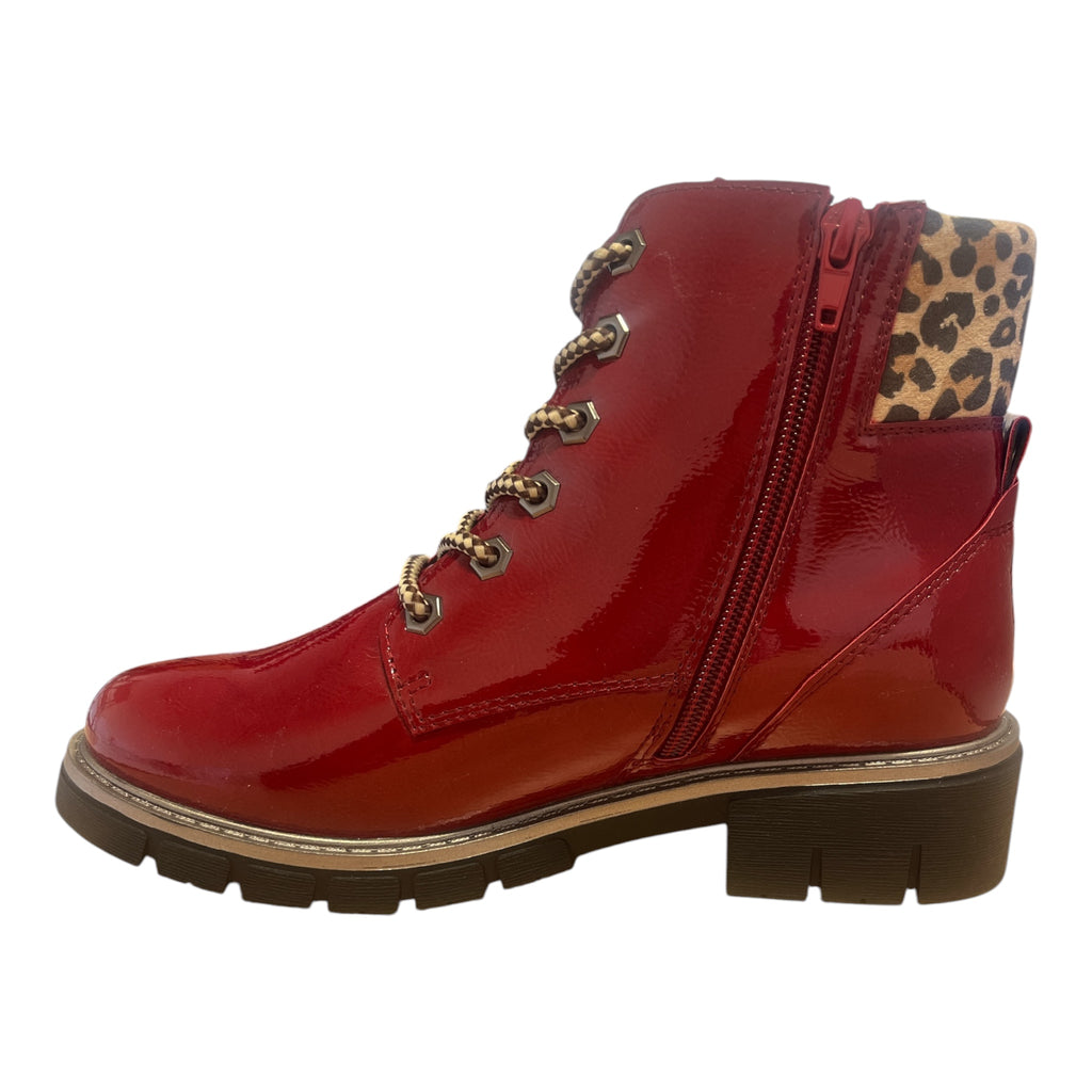 Lotus Charleston Red Patent Boots