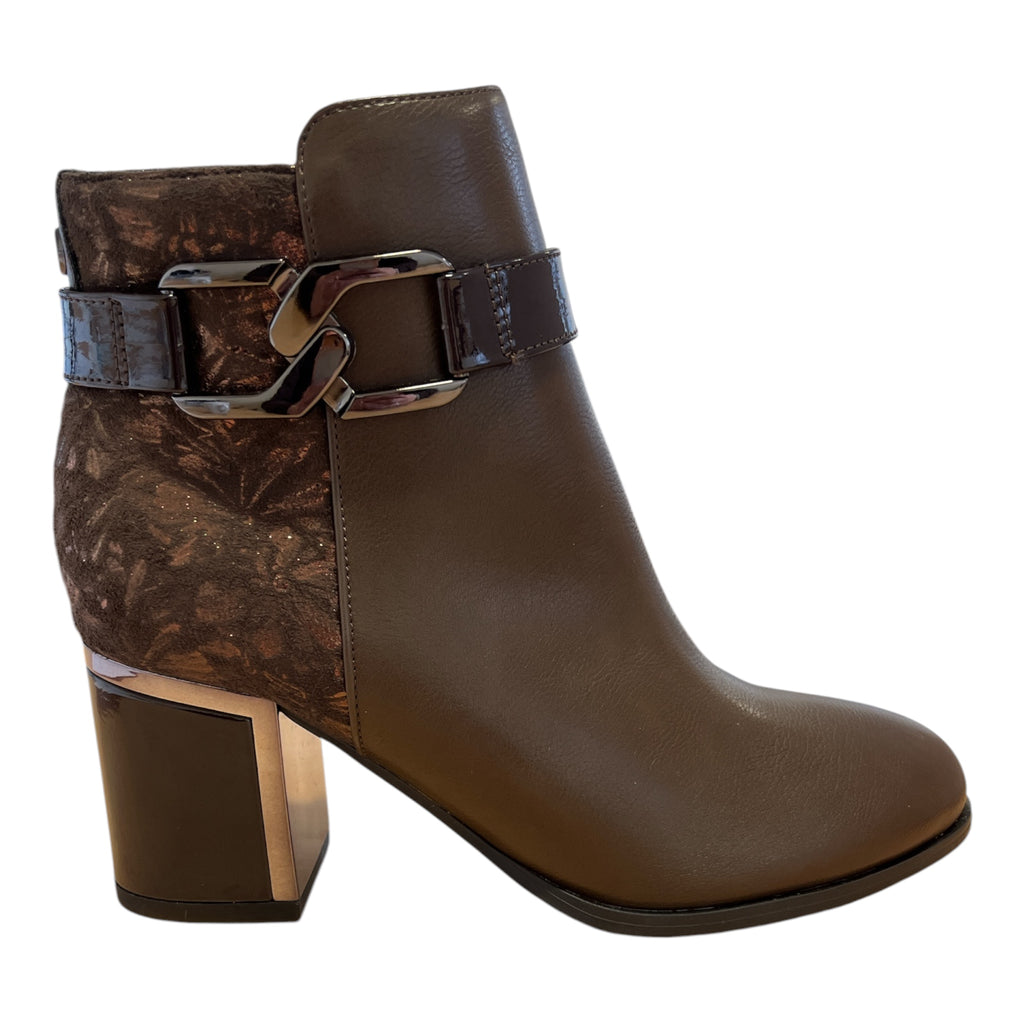 Lotus Adelaide Brown Heeled Ankle Boots