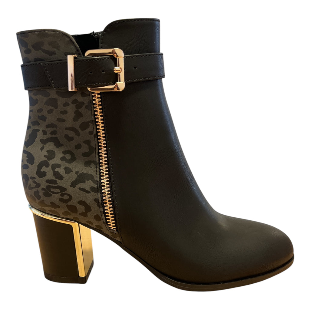 Lotus Monica Black Ankle Boots