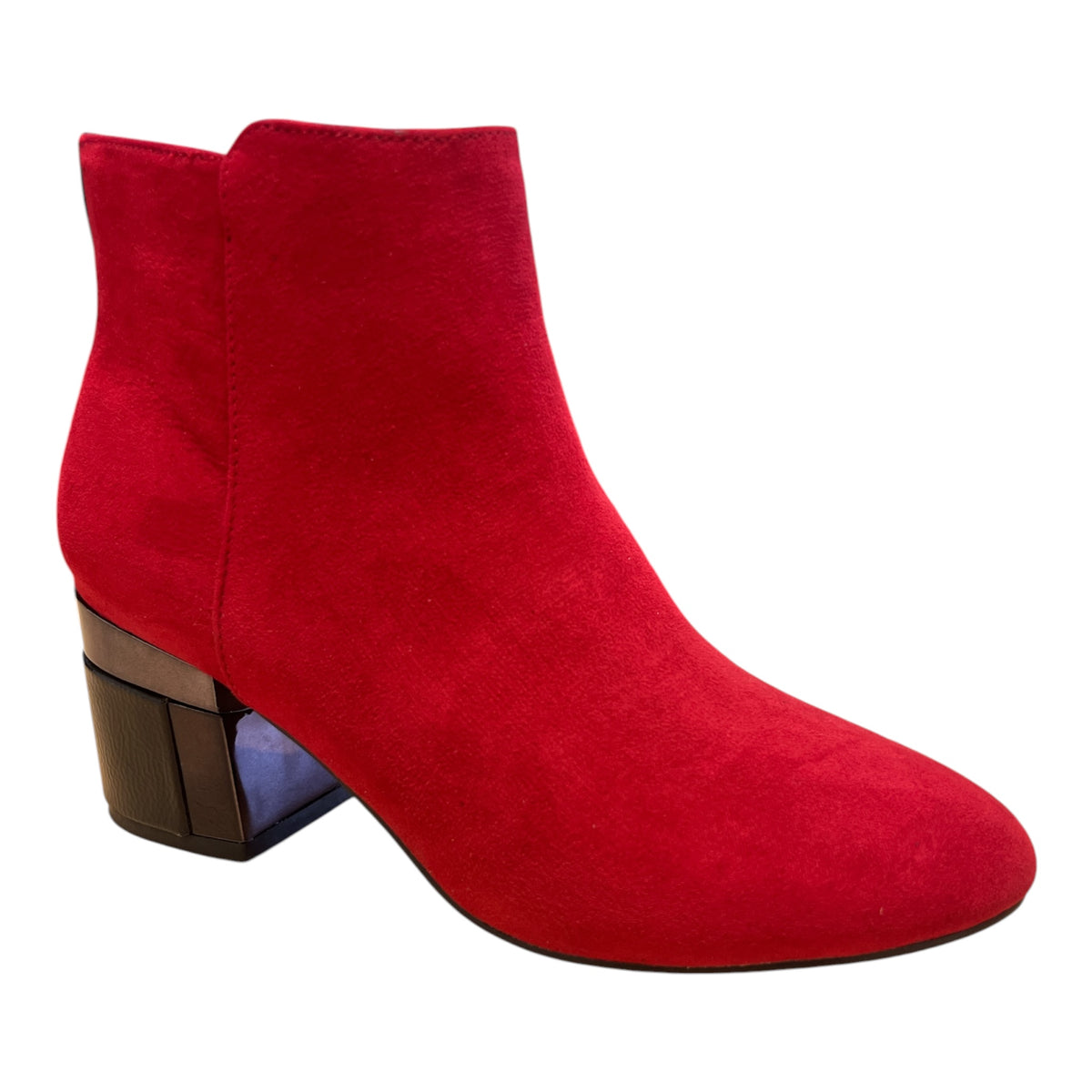 Lotus Red Heeled Boots