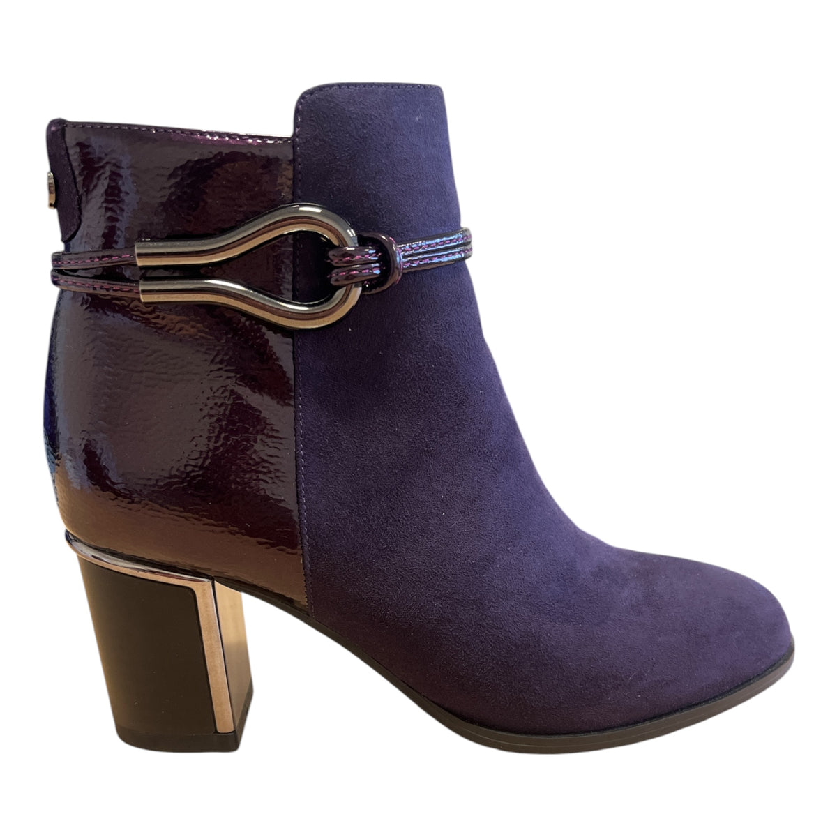 Lotus Ebony Purple Ankle Boots