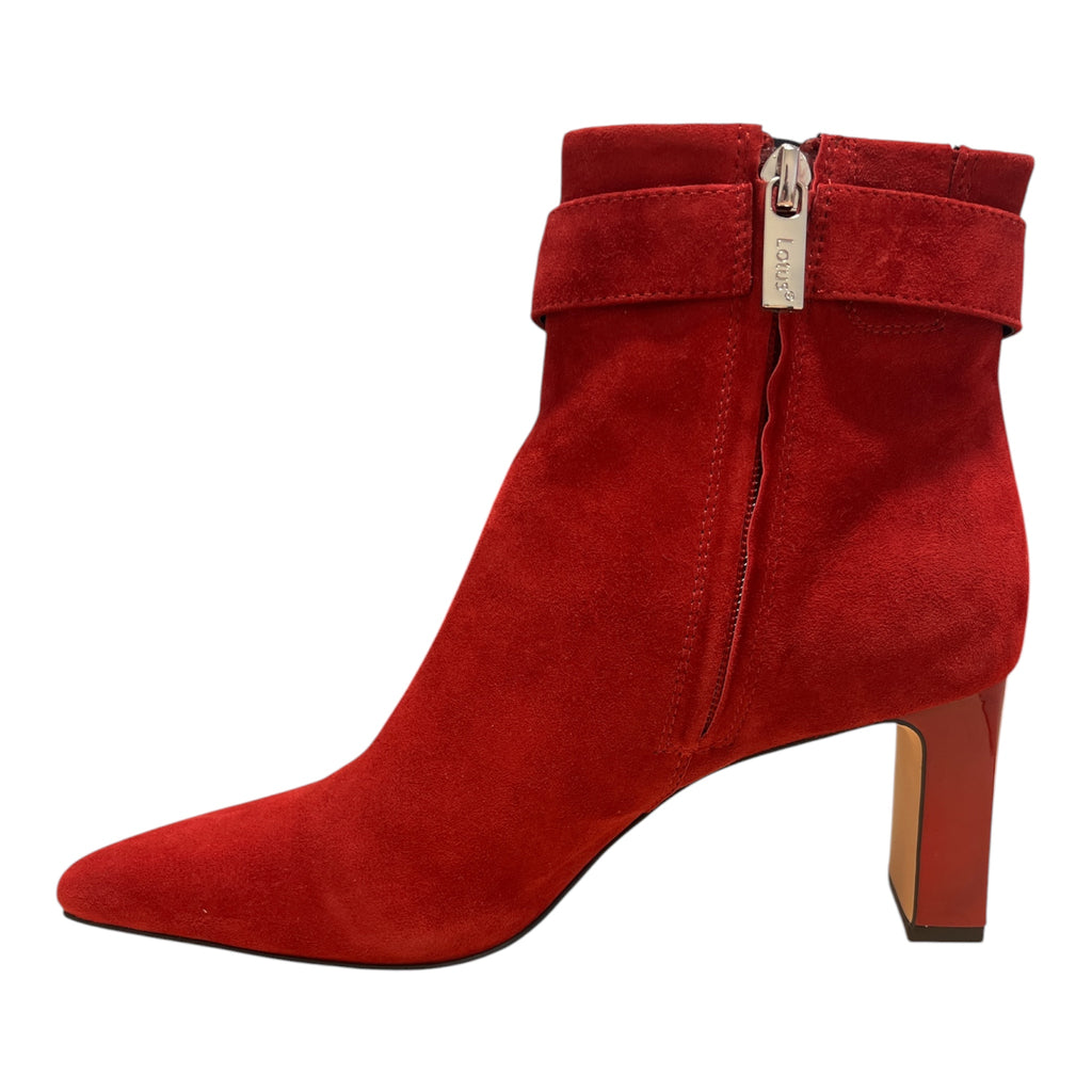 Lotus Nadine Red Suede Ankle Boots