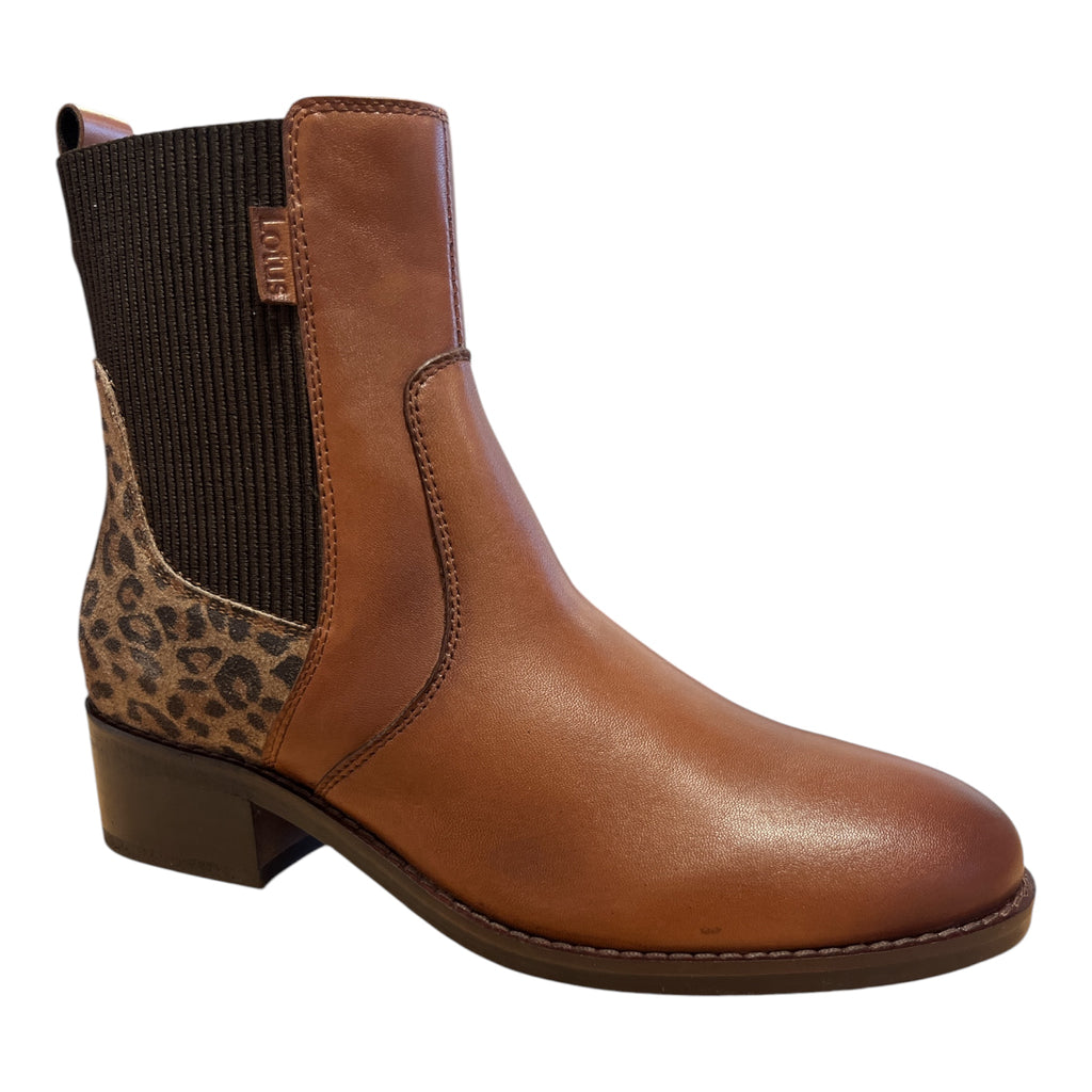 Lotus Lindley Tan Ankle Boots