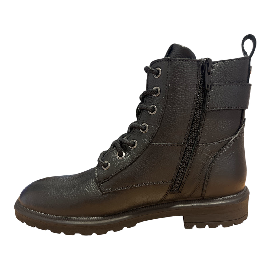 Lotus Perth Black Leather Ankle Boots