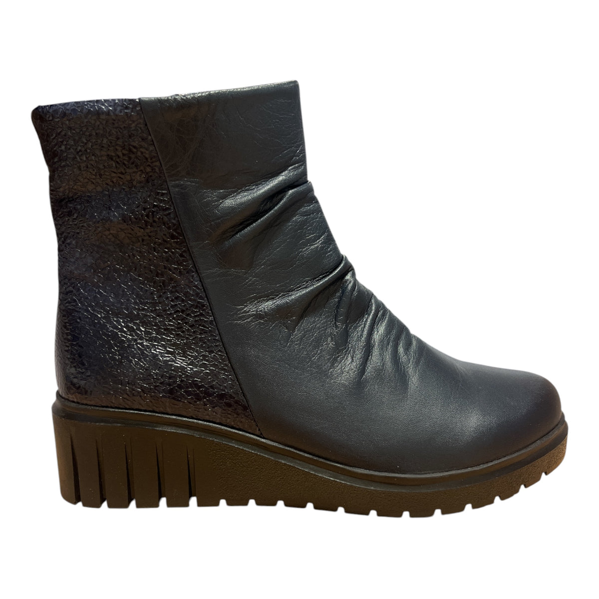 Lotus Adlee Navy Wedge Boots