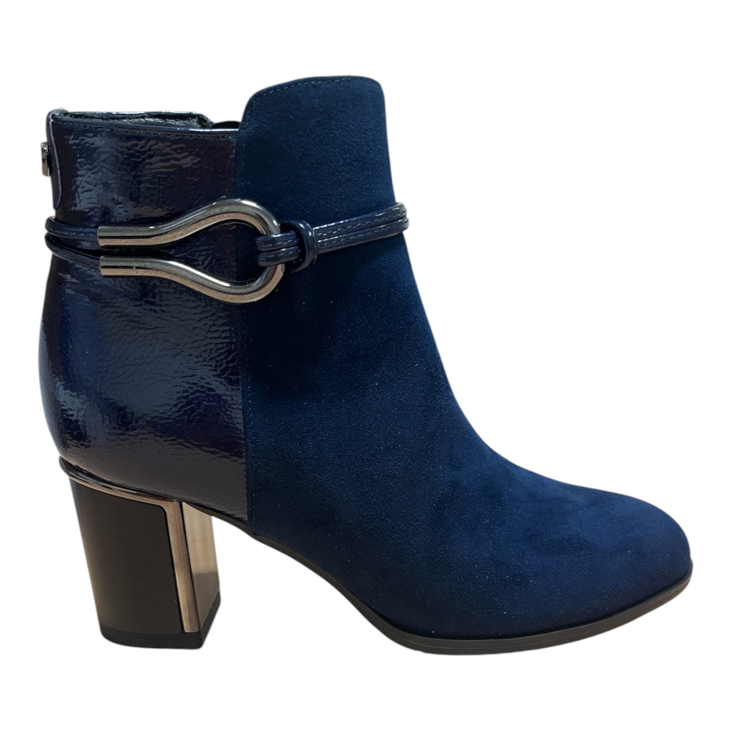 Lotus Ebony Navy Ankle Boots