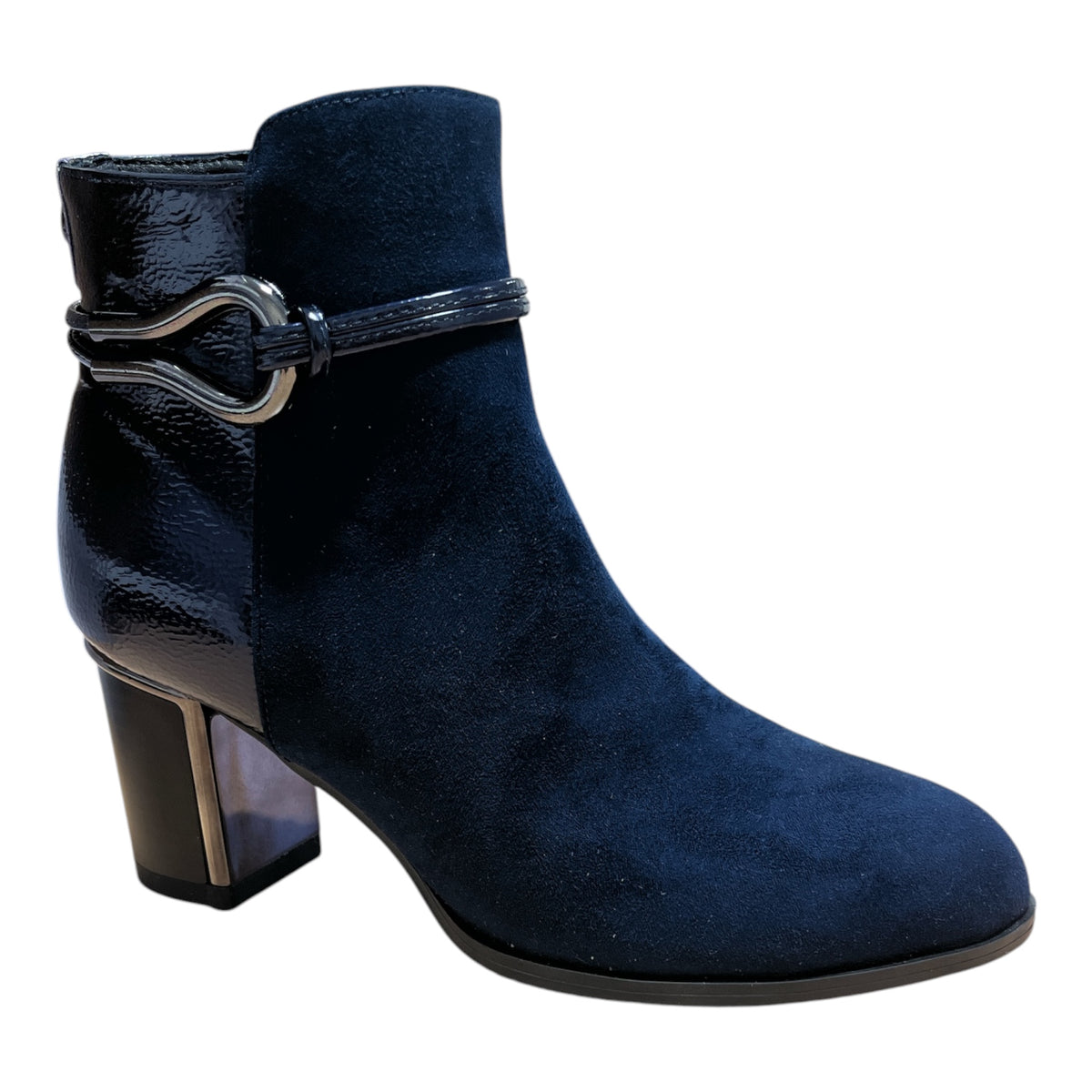 Lotus Ebony Navy Ankle Boots
