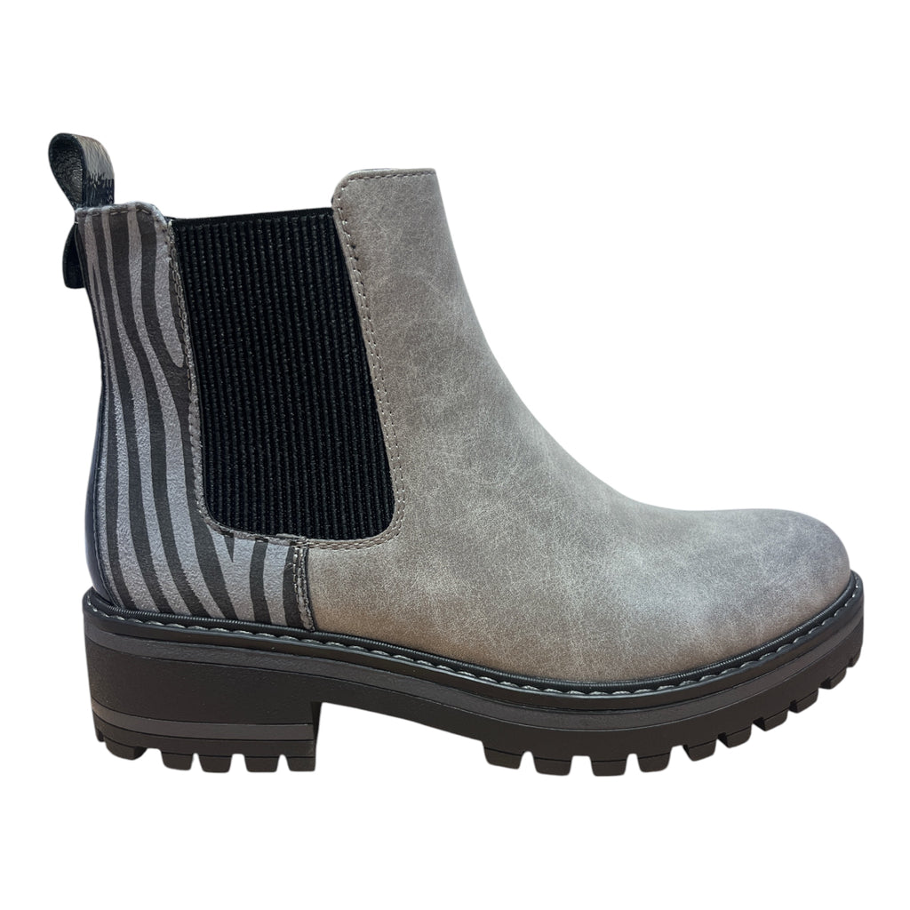 Lotus Prescott Grey Ankle Boots