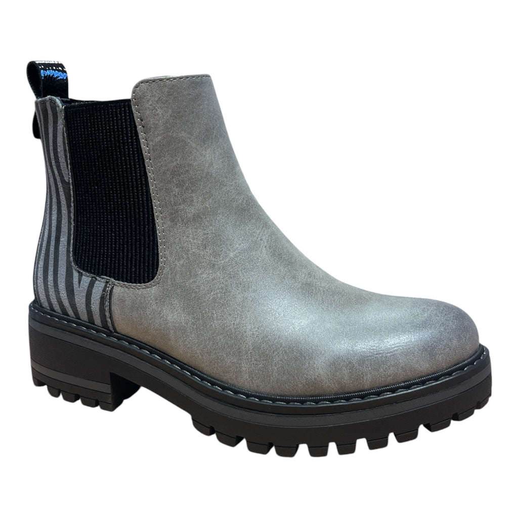 Lotus Prescott Grey Ankle Boots