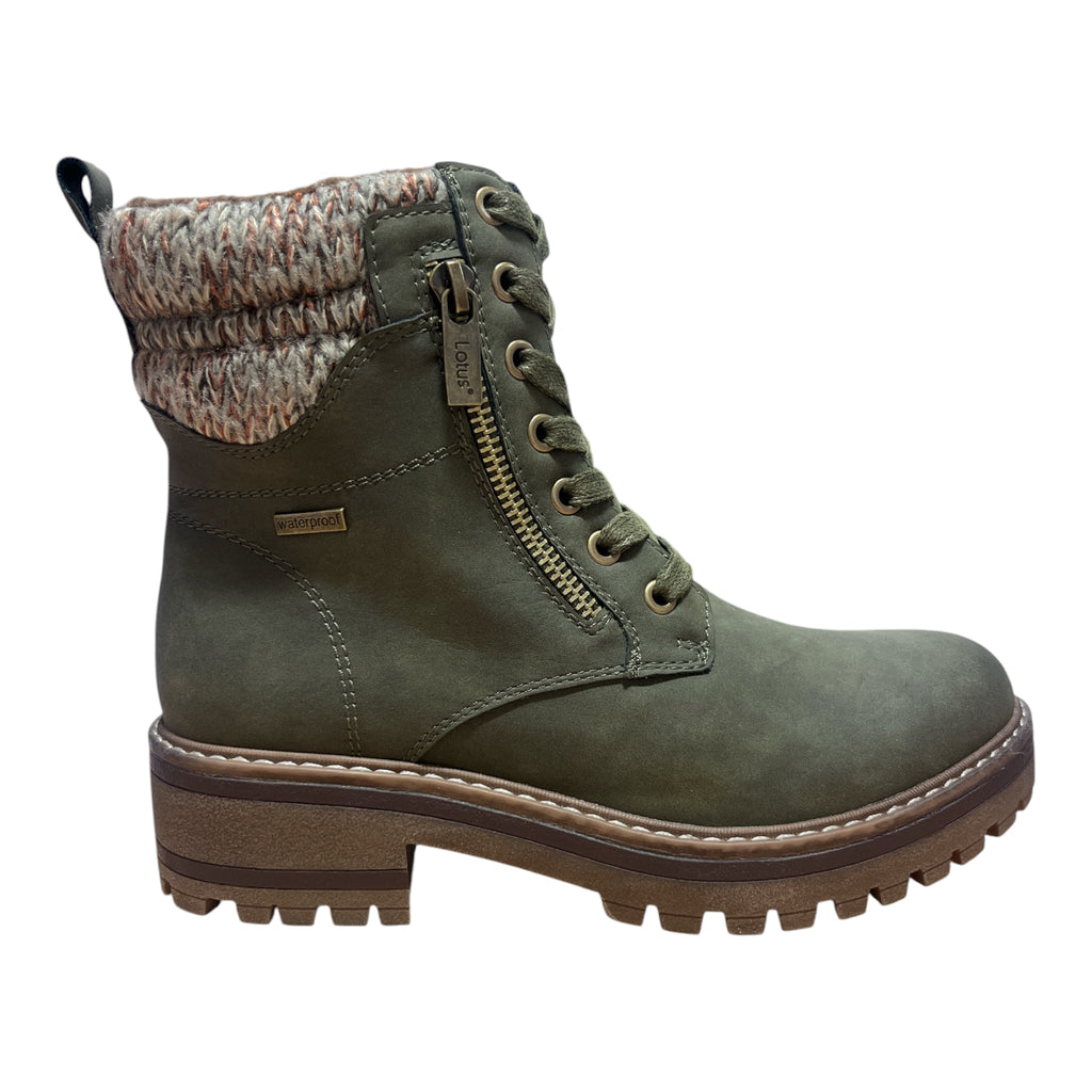 Lotus Stefani Khaki Waterproof Boots