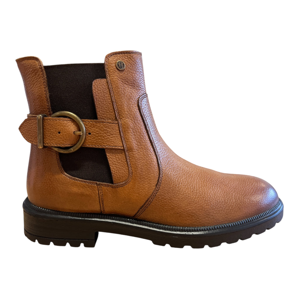 Lotus North Tan Leather Ankle Boots