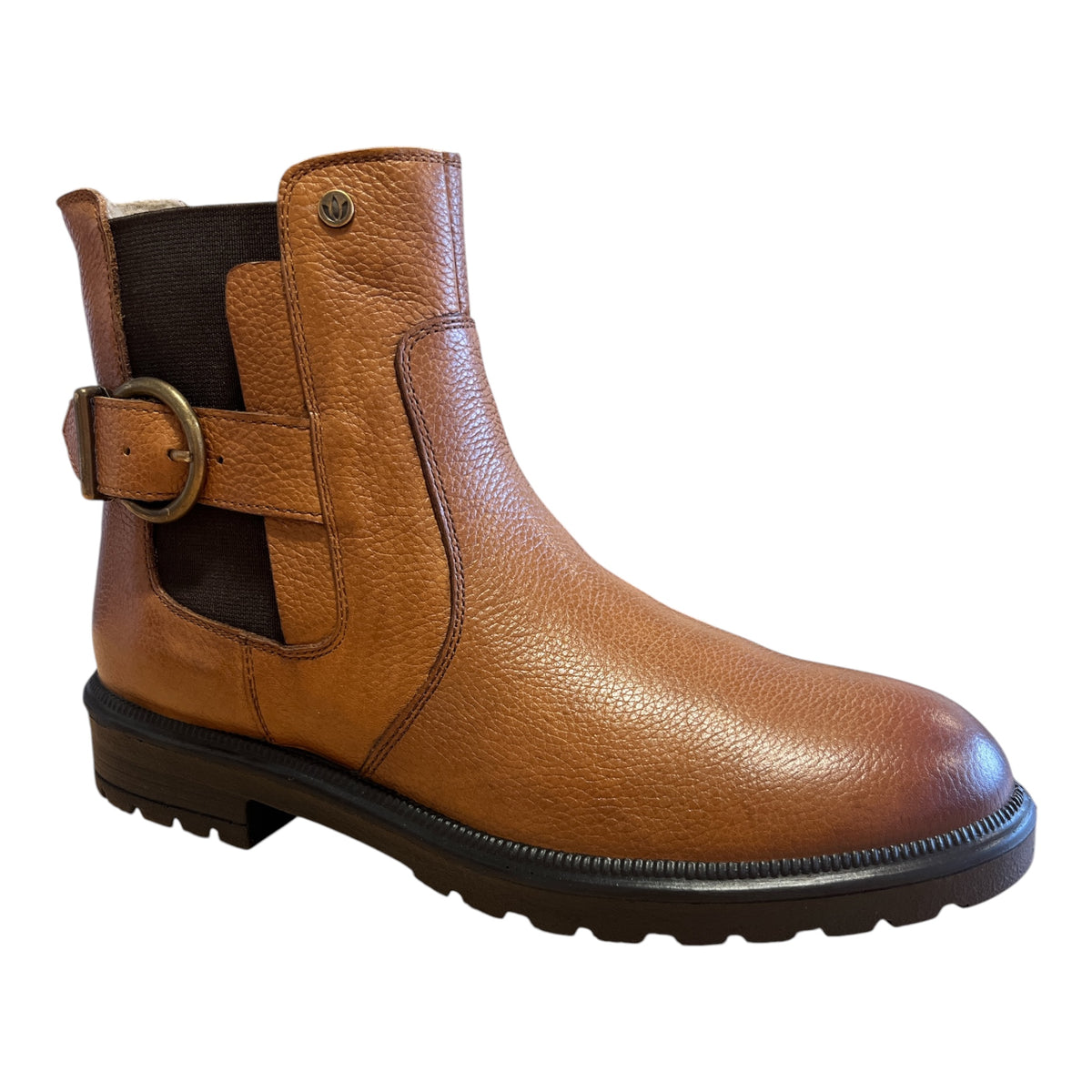 Lotus North Tan Leather Ankle Boots