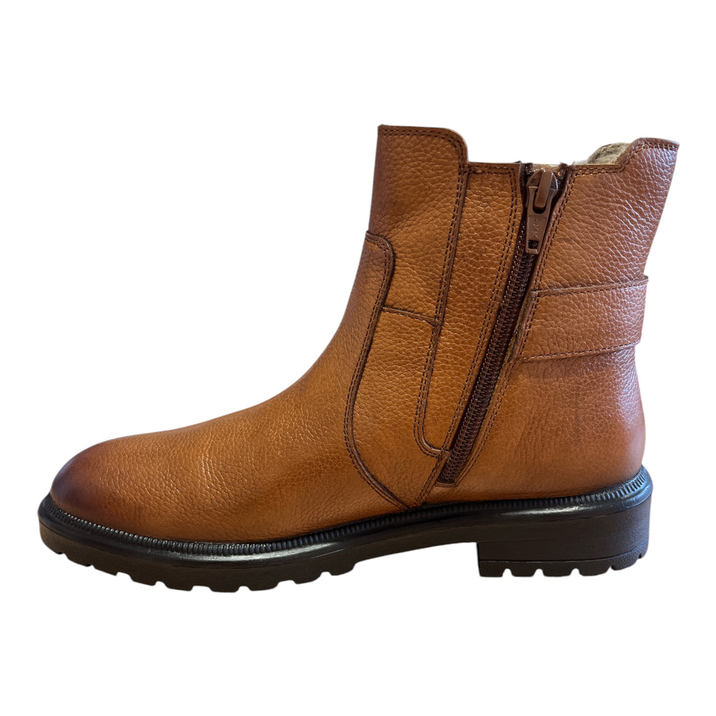 Lotus North Tan Leather Ankle Boots