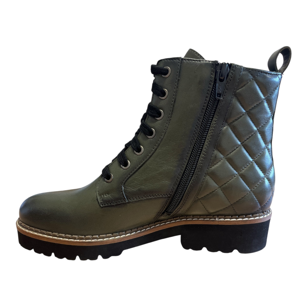 Lotus Jayana Khaki Leather Boots