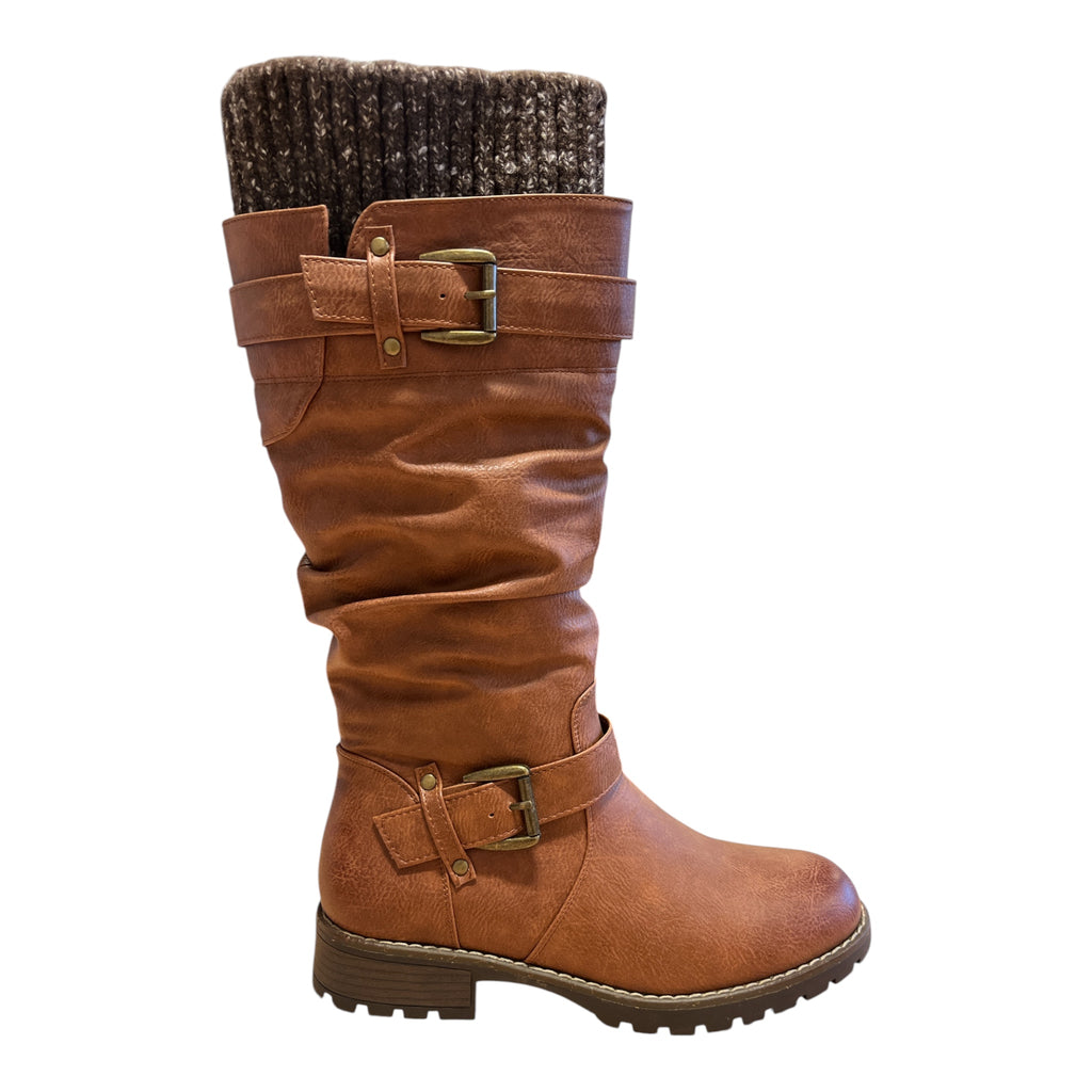 Lotus Juniper Tan Knee-High Boots