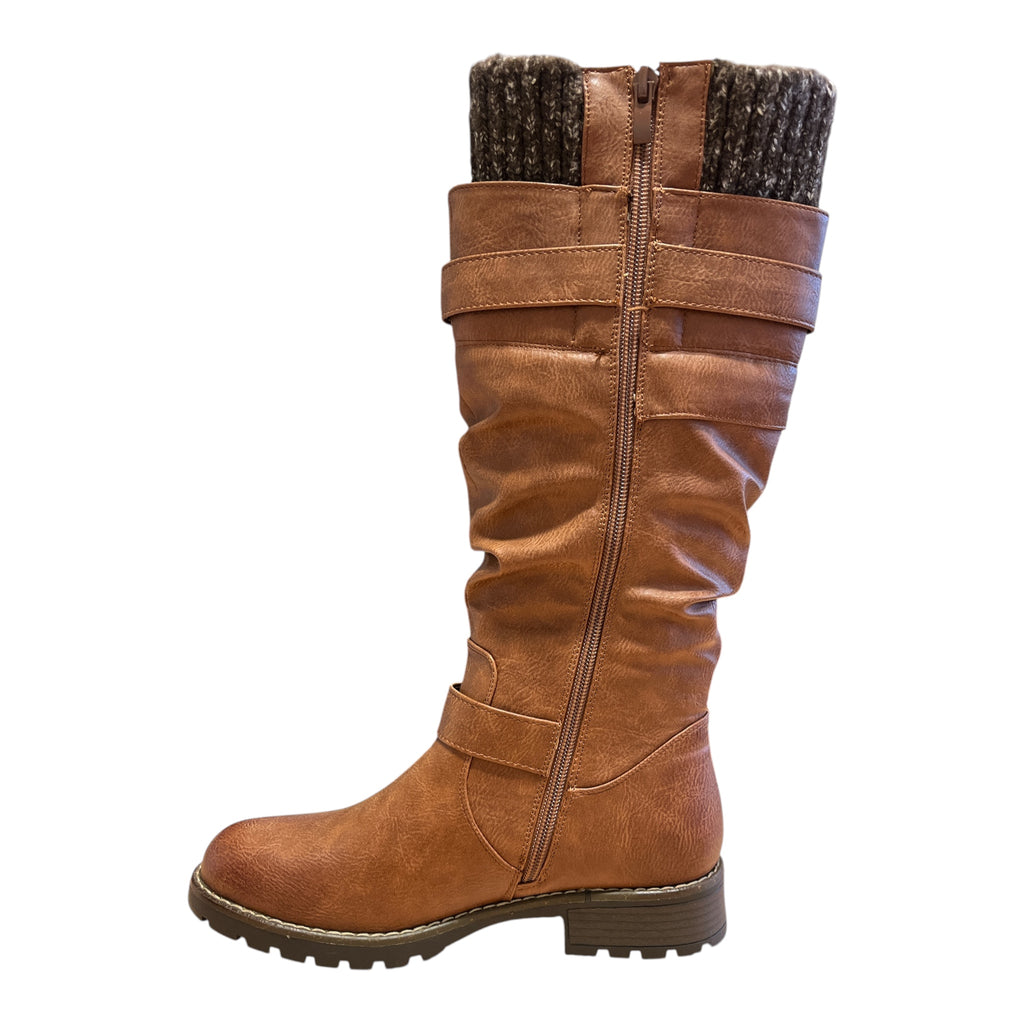 Lotus Juniper Tan Knee-High Boots