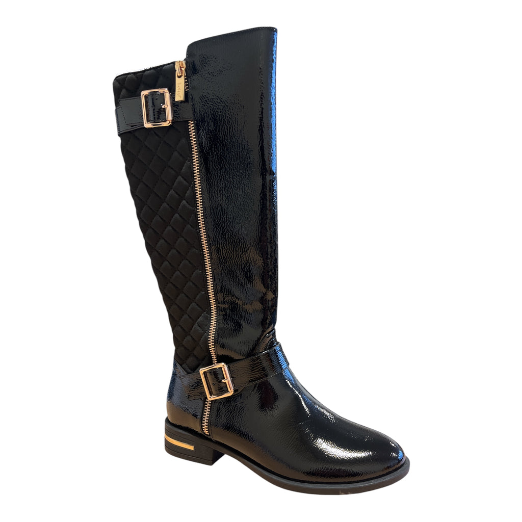 Lotus Bessie Black Knee-High Boots