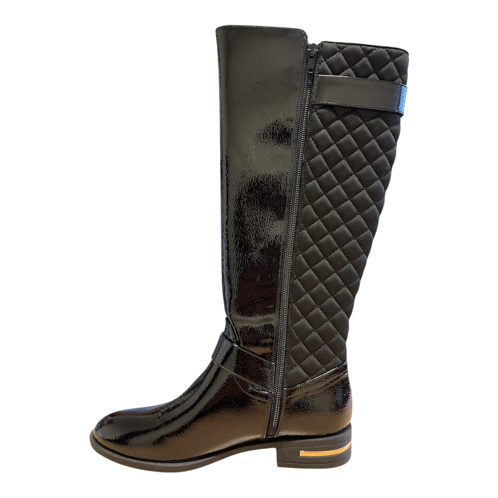 Lotus Bessie Black Knee-High Boots