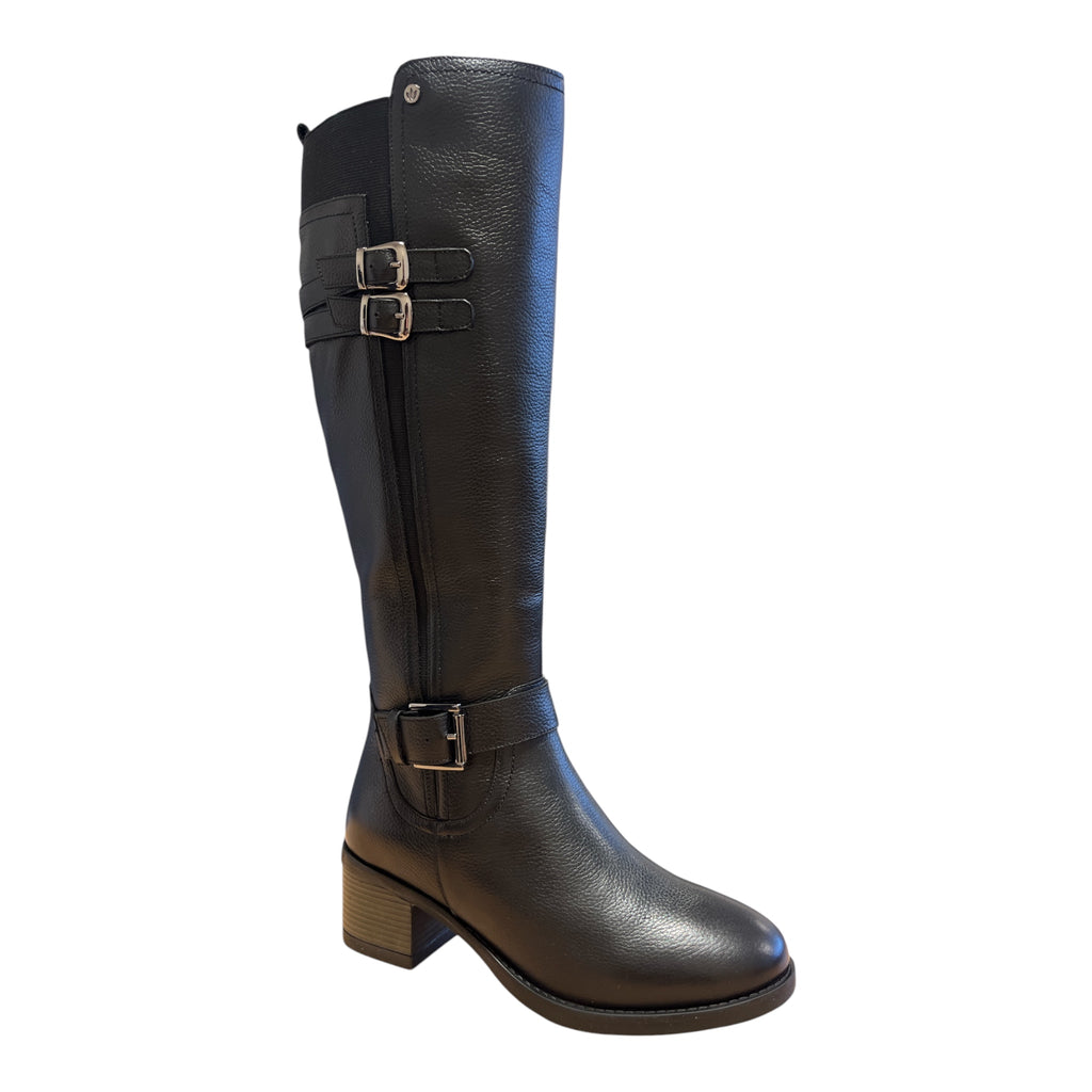 Lotus Black Knee-High Boots