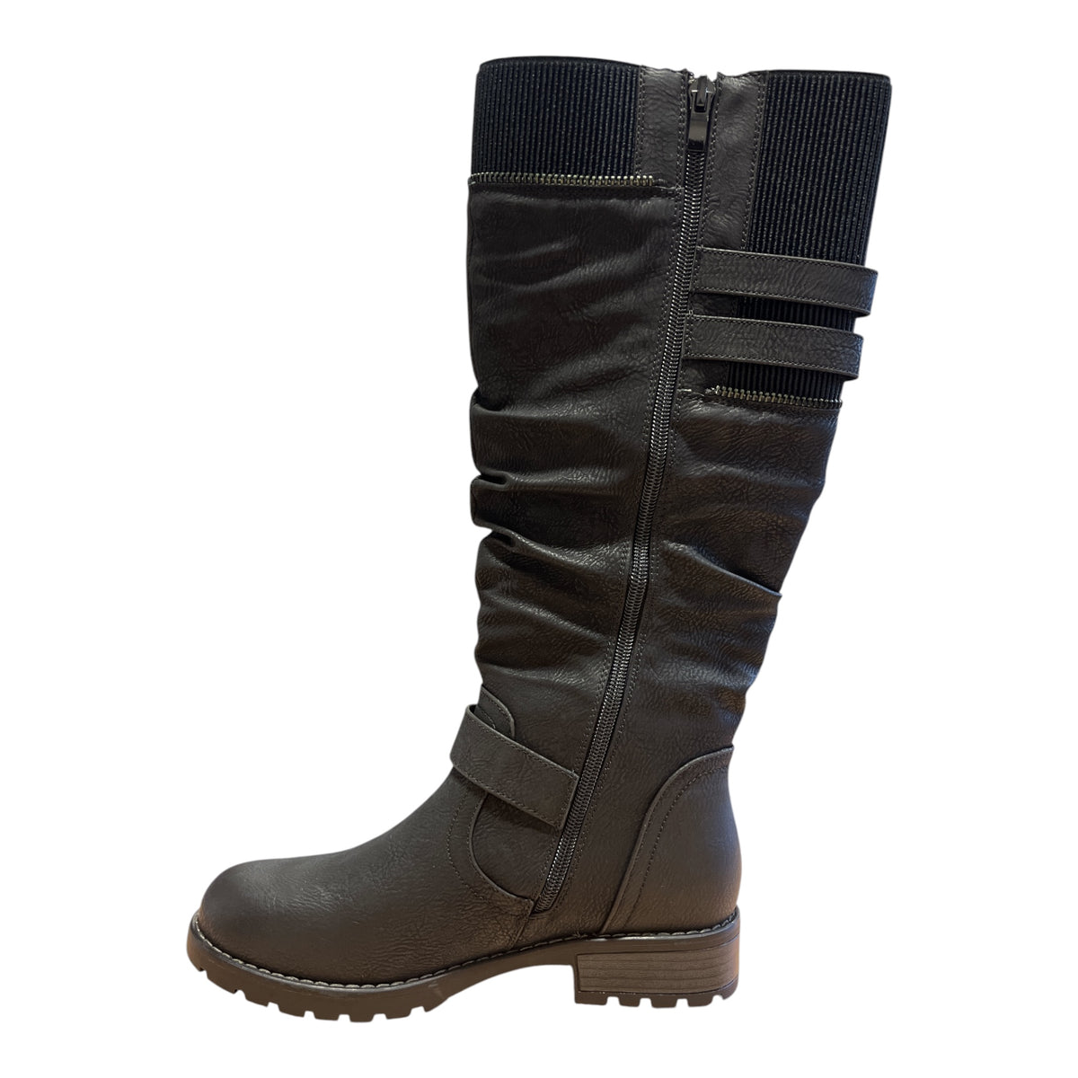 Lotus Jennifer Black Knee-High Boots