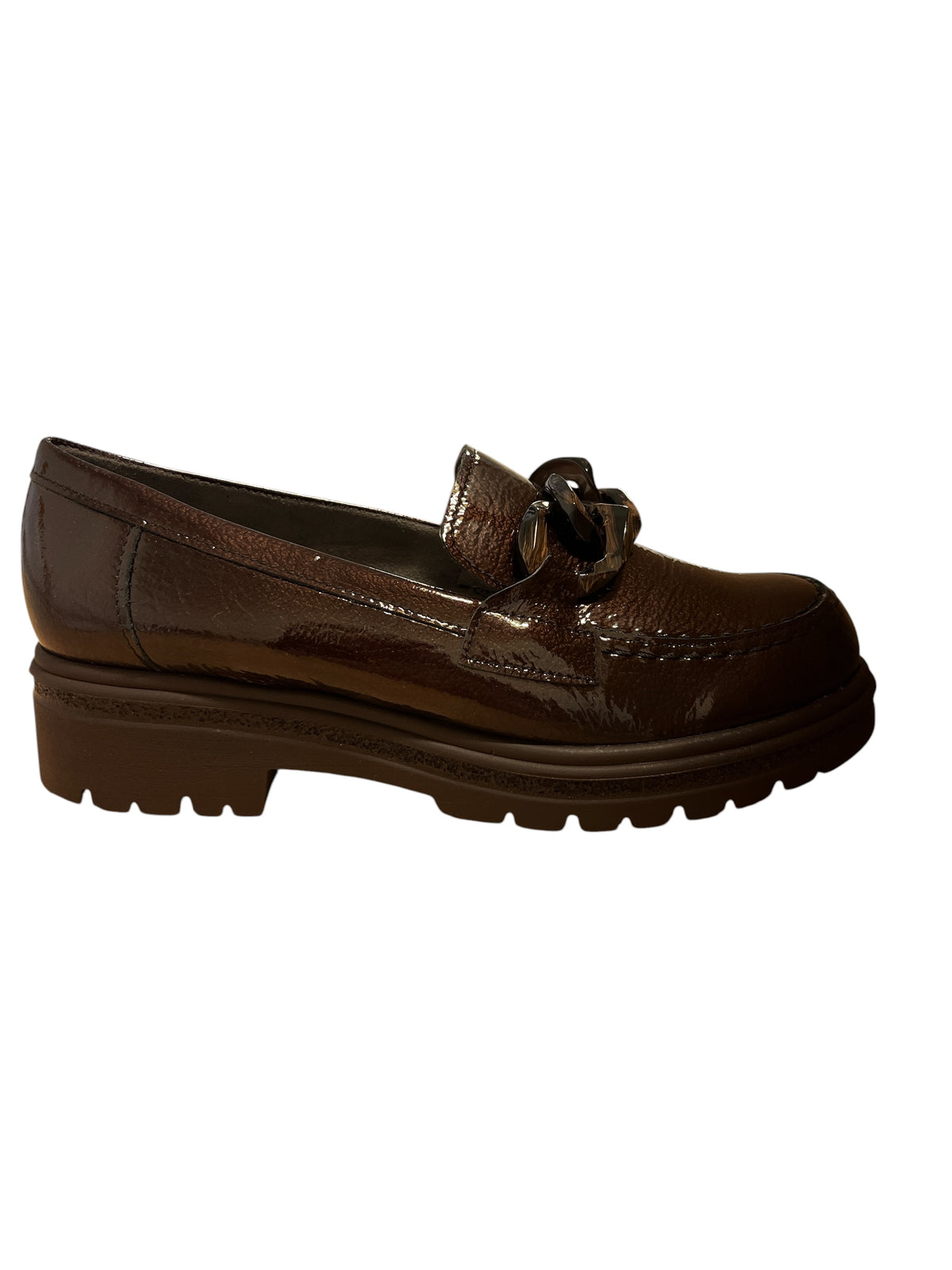 Pitillos Dark Brown Patent Loafers 11.576