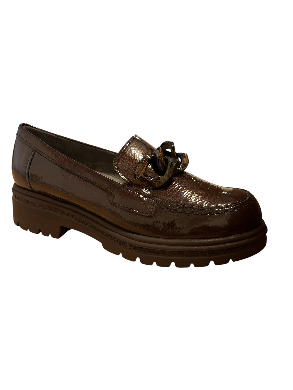 Pitillos Dark Brown Patent Loafers 11.576