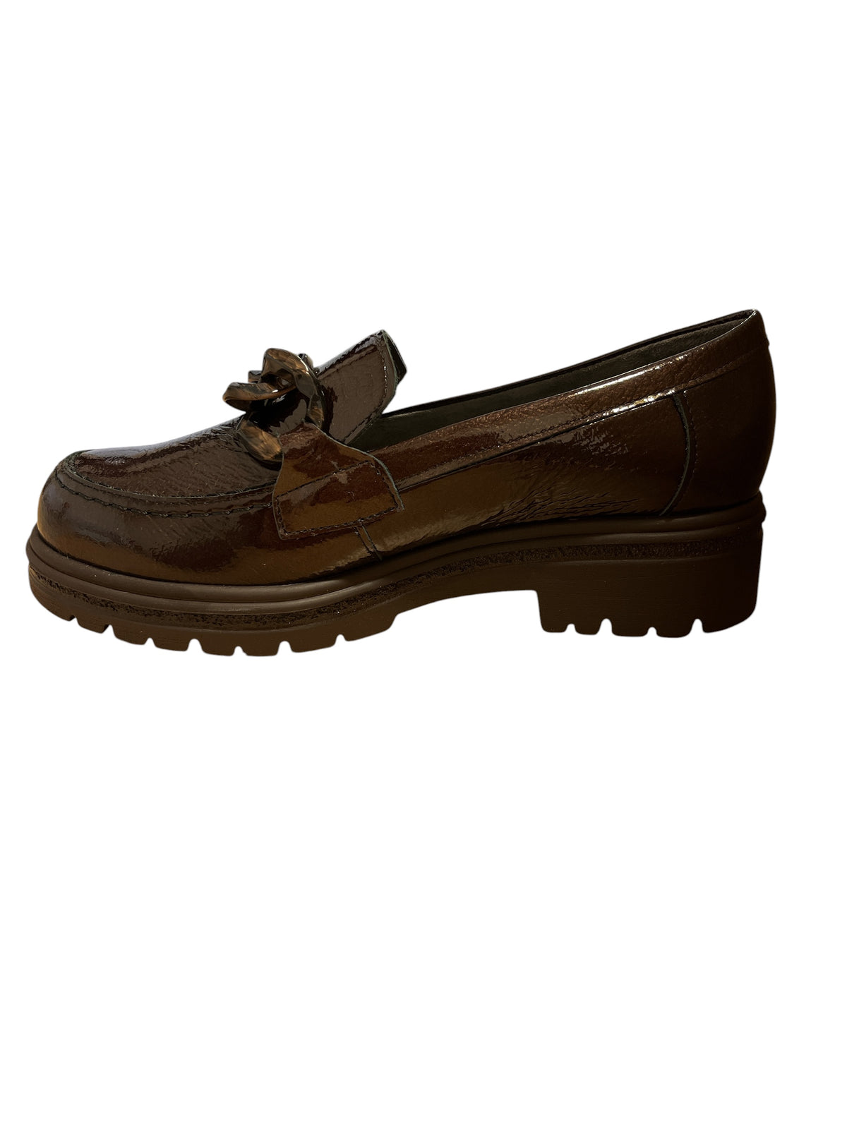 Pitillos Dark Brown Patent Loafers 11.576