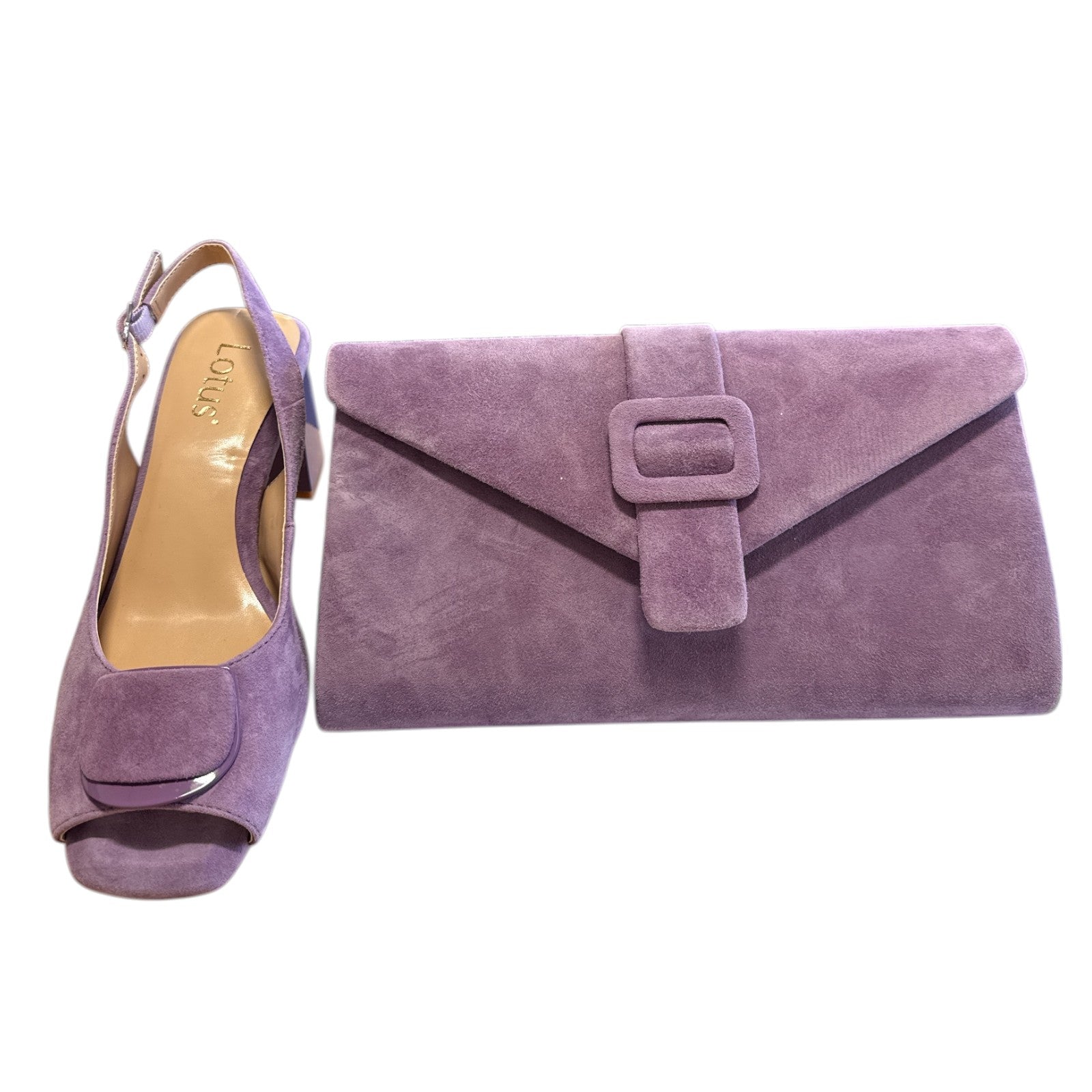 Lotus Josefa Grape Slingback Court Shoes