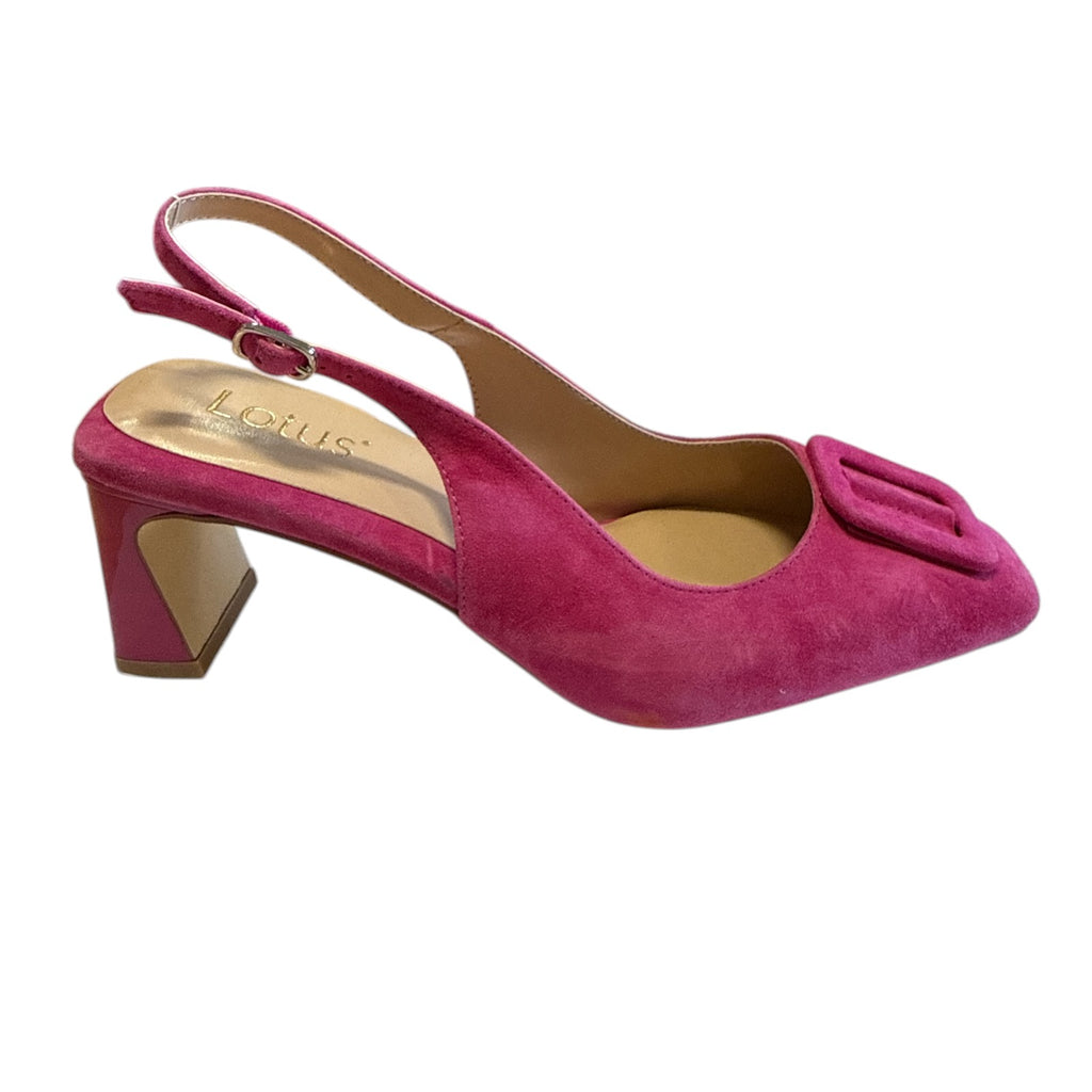 Lotus Josefa Pink Slingback Court Shoes