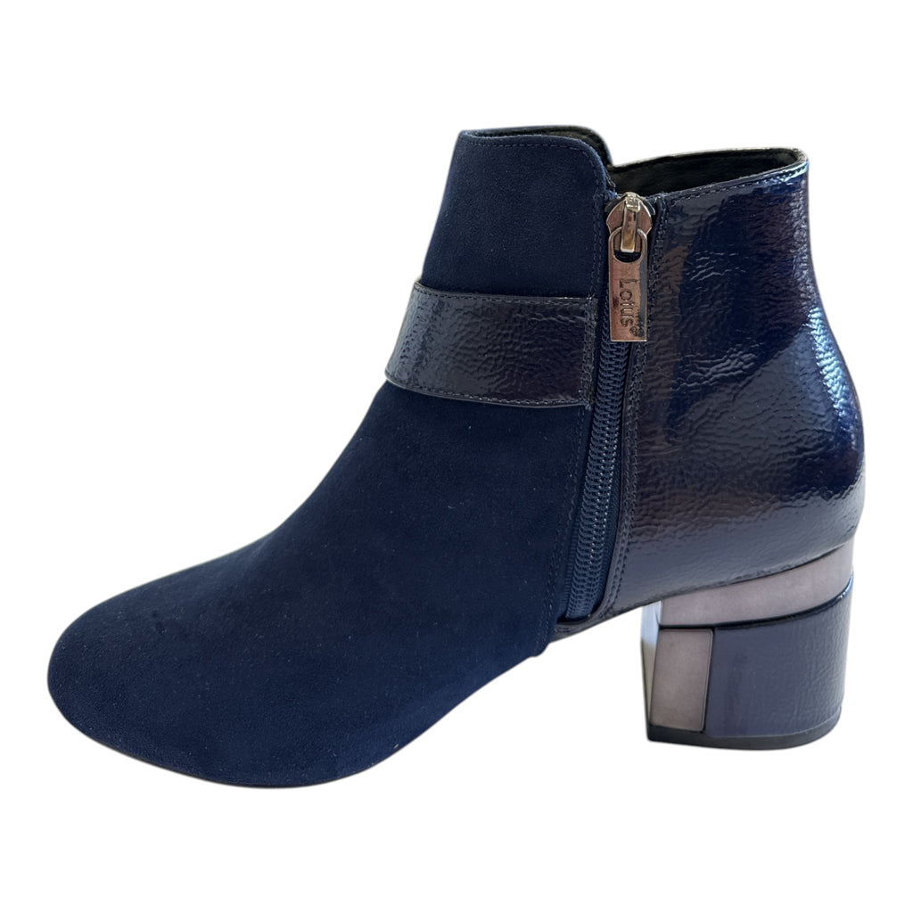 Lotus Kirsty Navy Ankle Boots