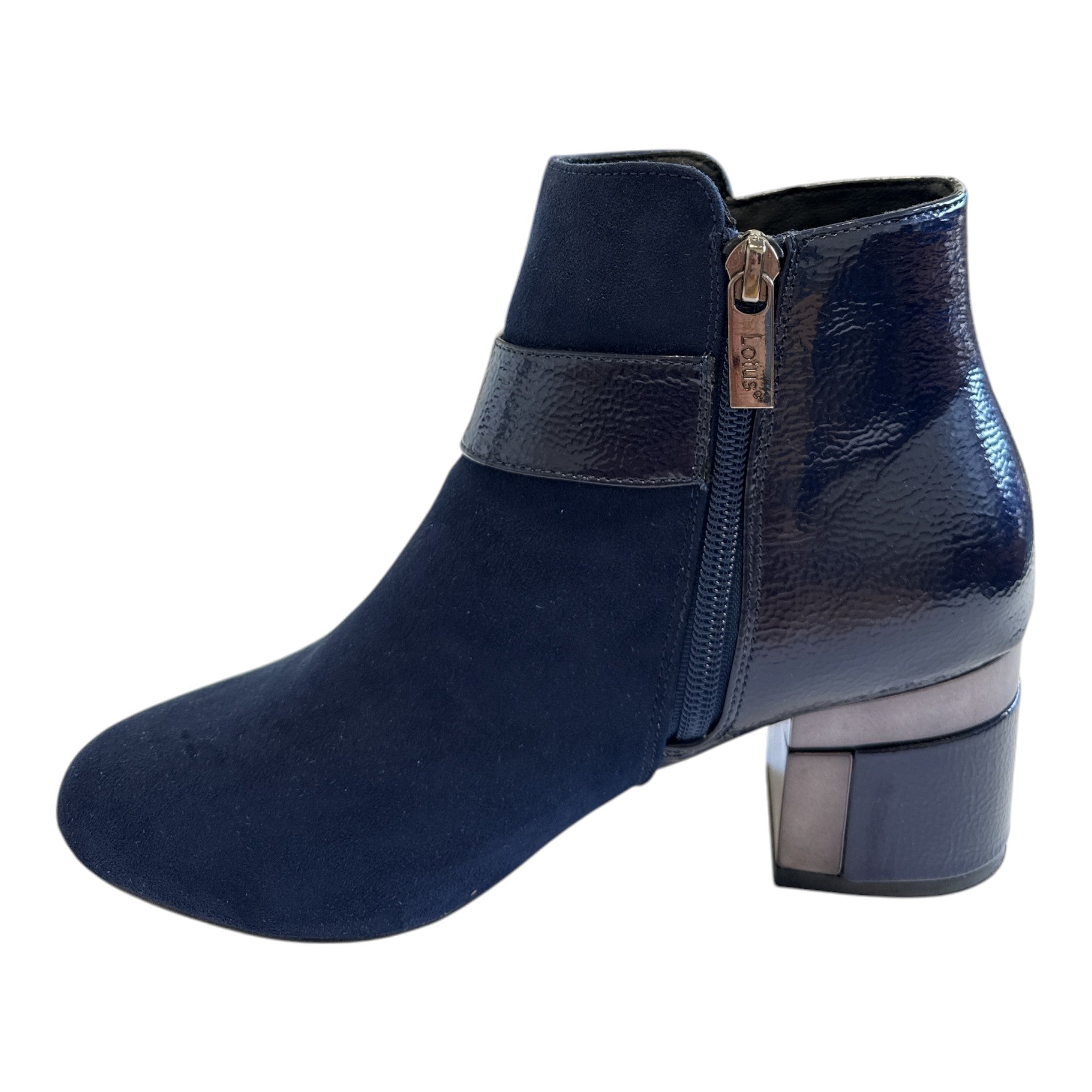 Lotus Kirsty Navy Ankle Boots