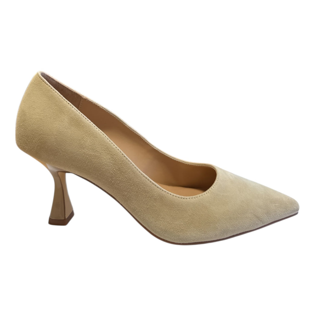 Lotus Lilian Beige Suede Court Shoes