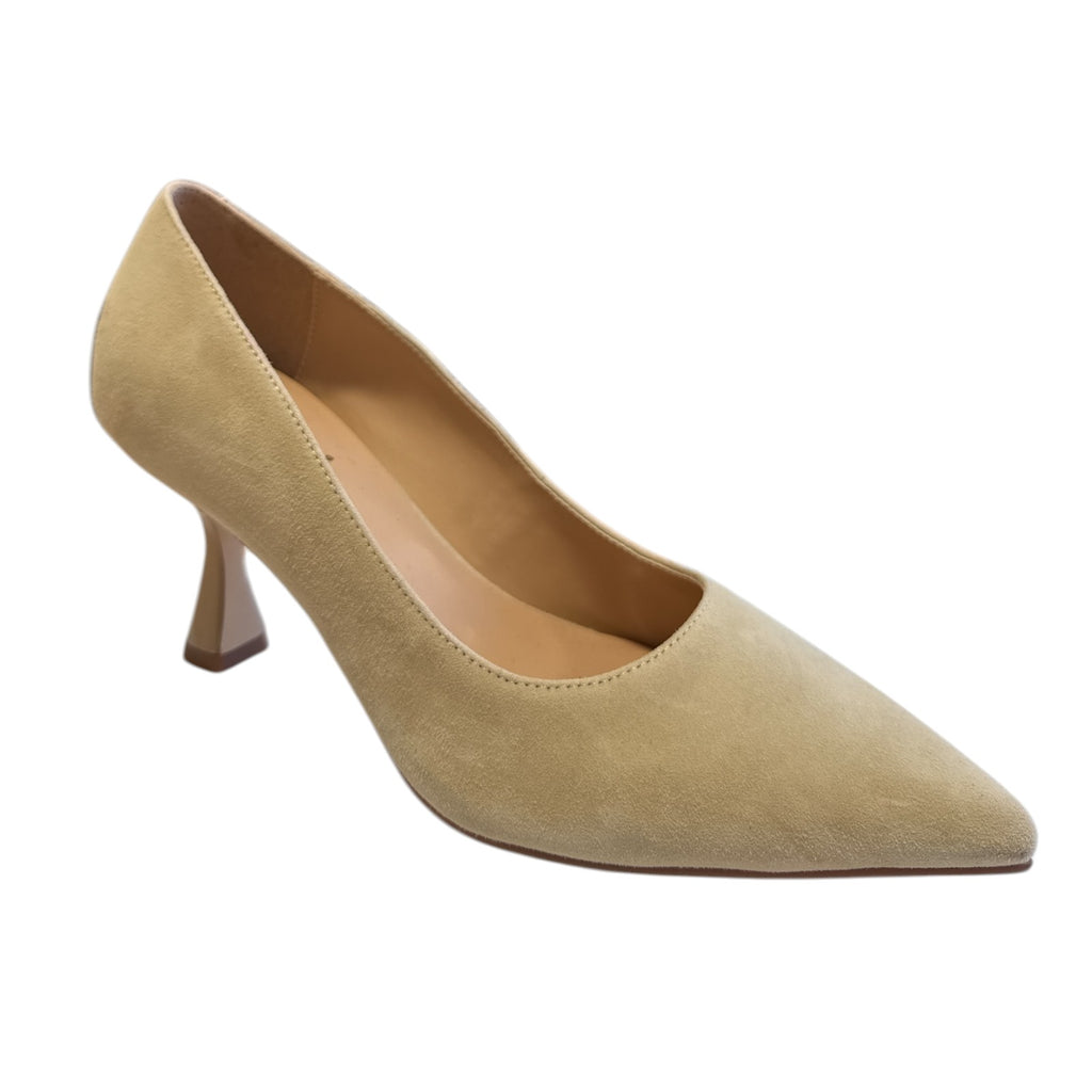 Lotus Lilian Beige Suede Court Shoes