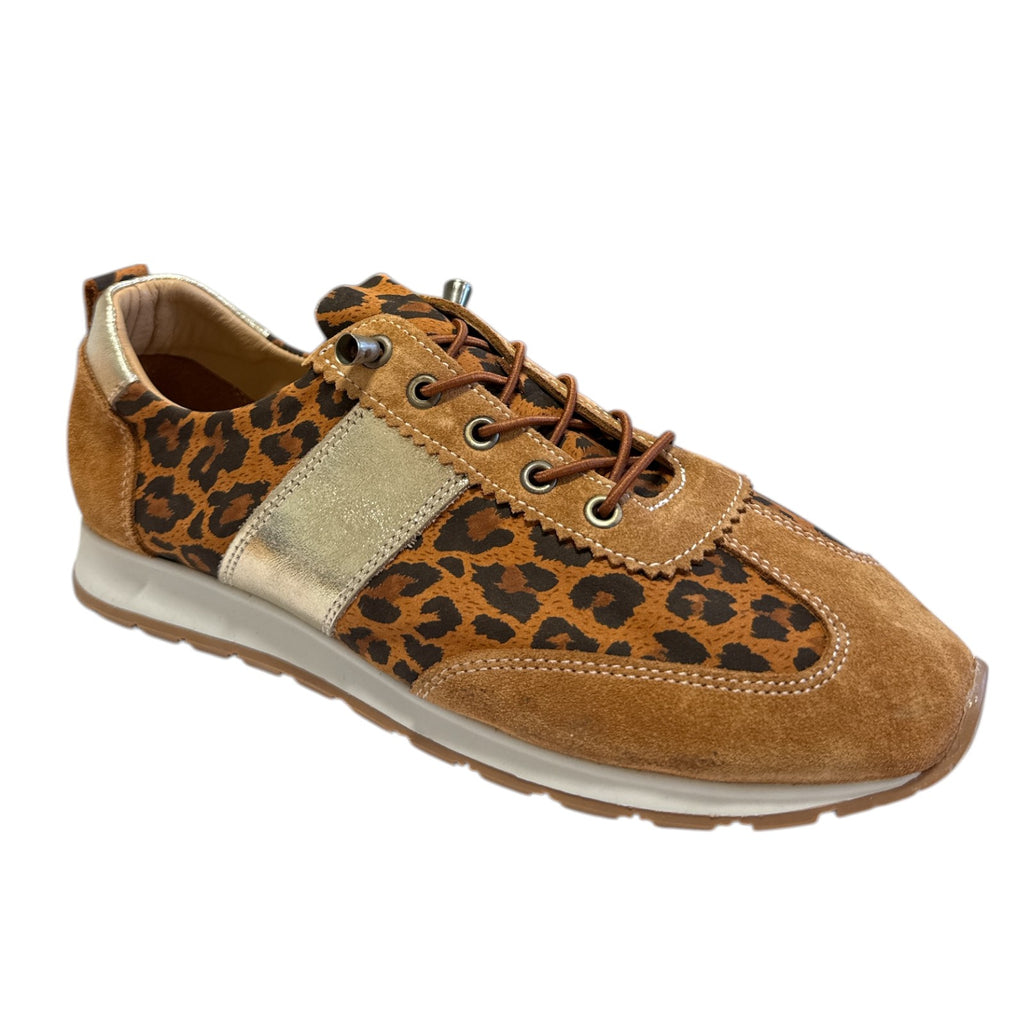 Lotus Lola Leopard Print Trainers