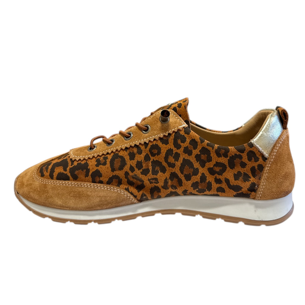 Lotus Lola Leopard Print Trainers