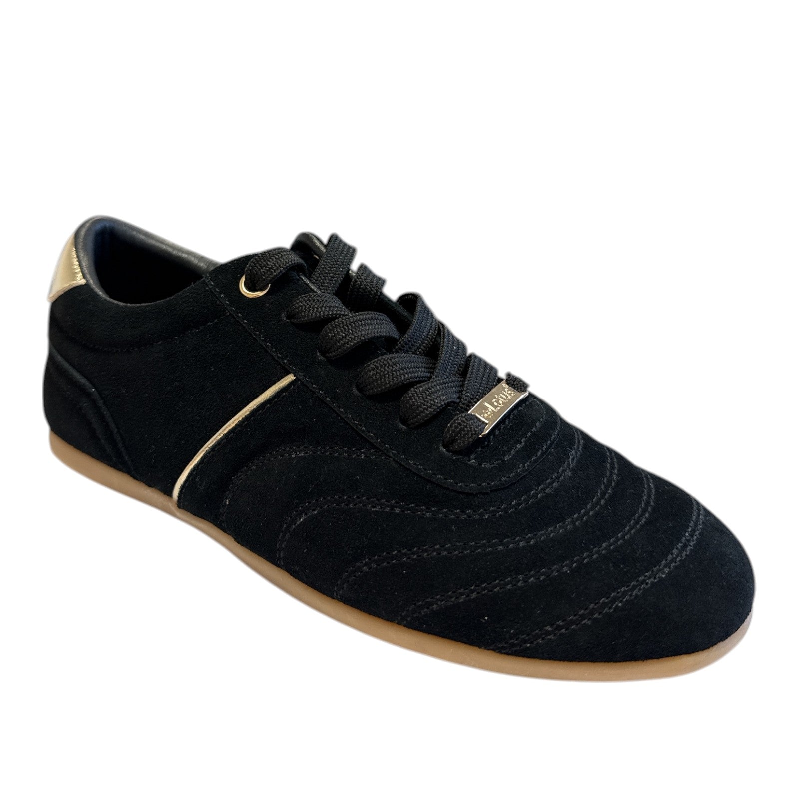 Lotus Mallory Black Suede Trainers