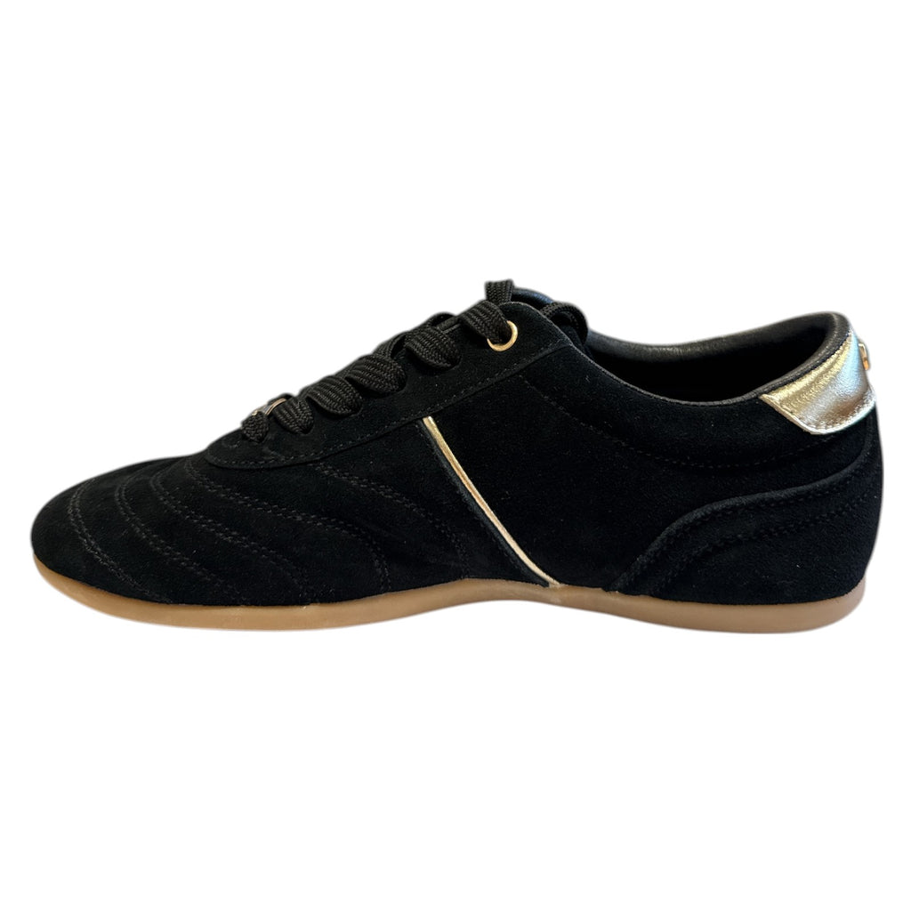 Lotus Mallory Black Suede Trainers