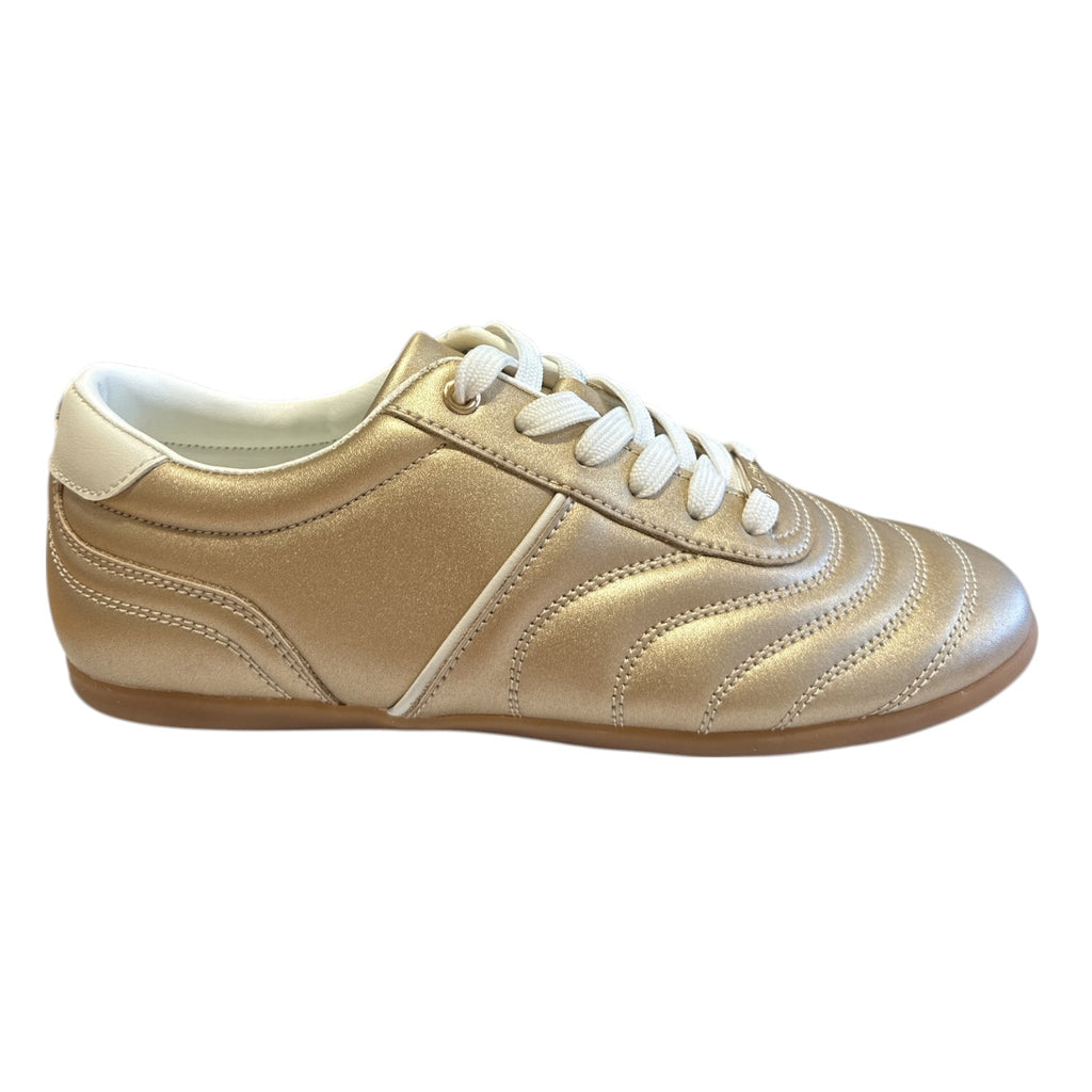 Lotus Mallory Gold Leather Trainers
