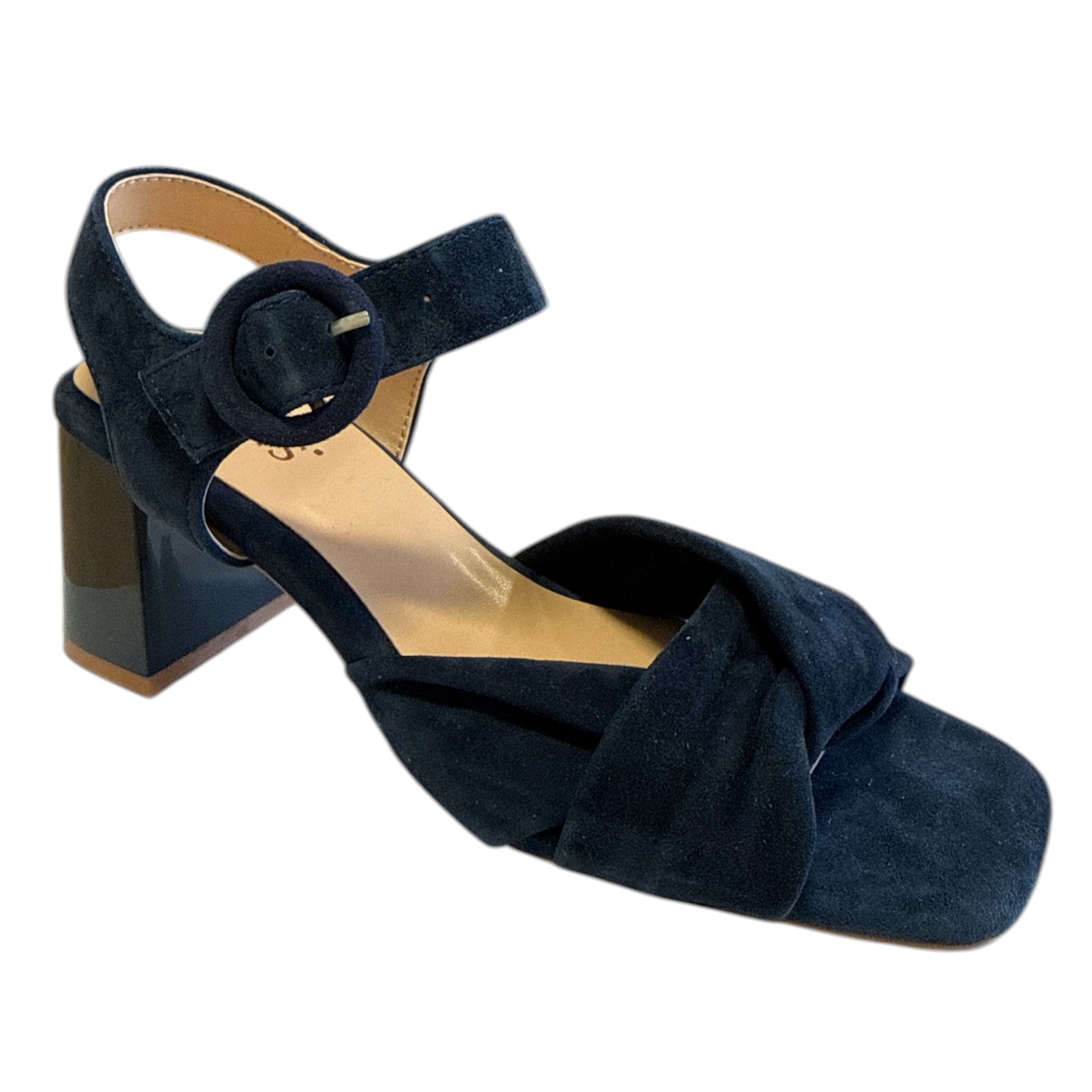 Lotus Maria Navy Suede Open-Toe Sandals