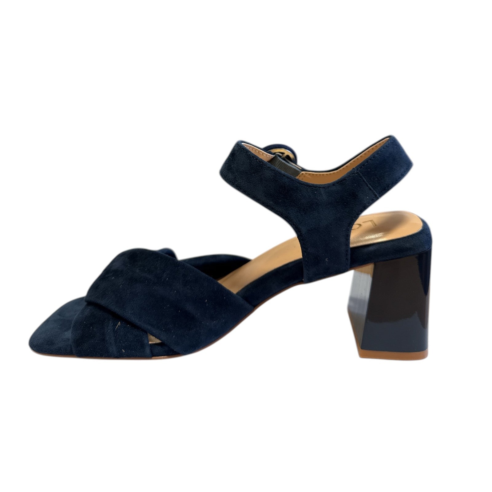 Lotus Maria Navy Suede Open-Toe Sandals