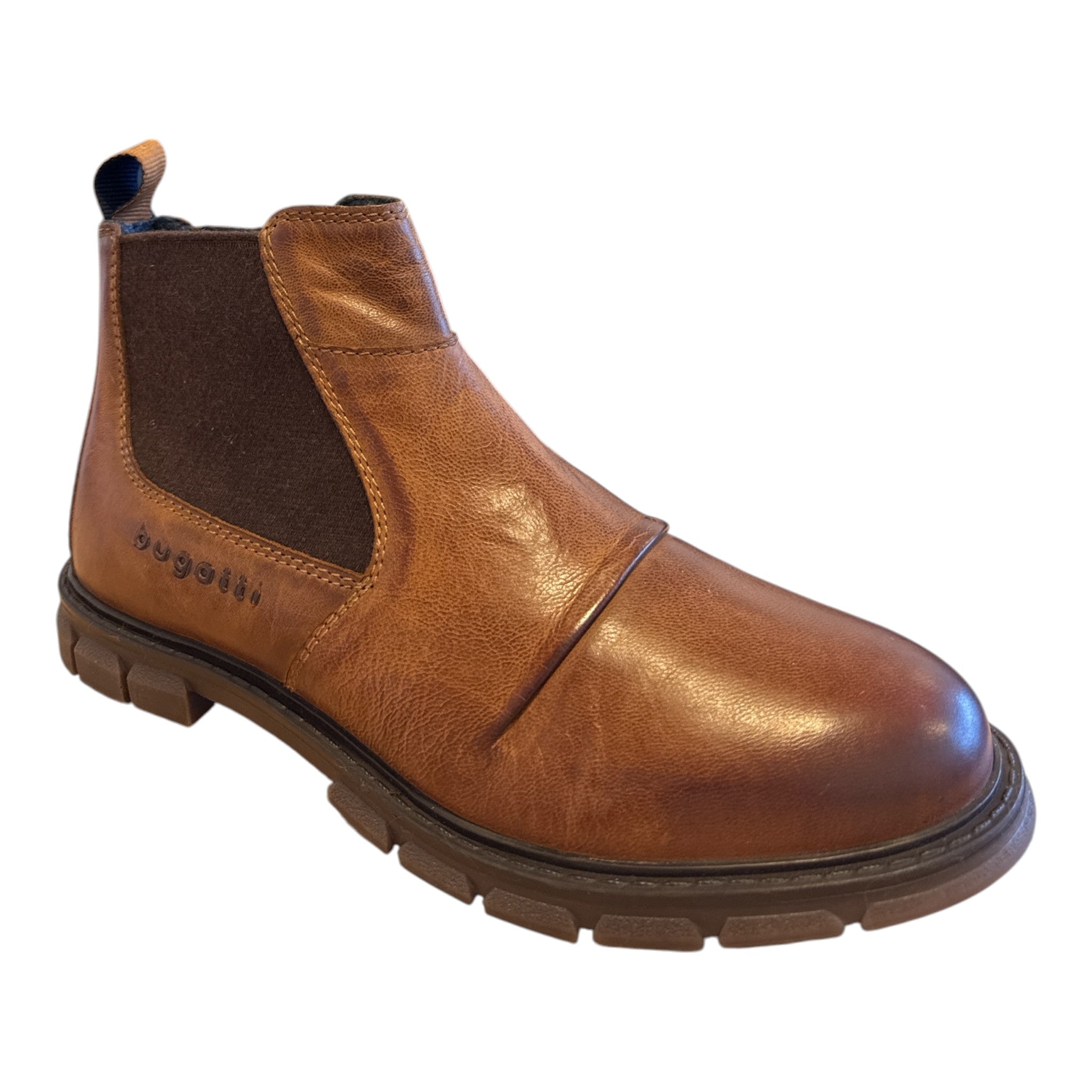 Bugatti Mate Tan Leather Chelsea Boots