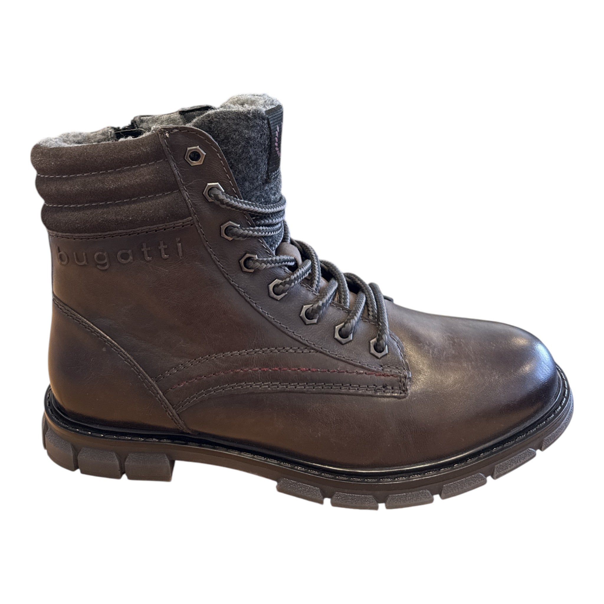 Bugatti Mate Men's Dark Grey Leather Boots