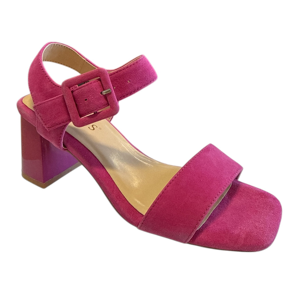 Lotus Norah Pink Suede Open-Toe Sandals