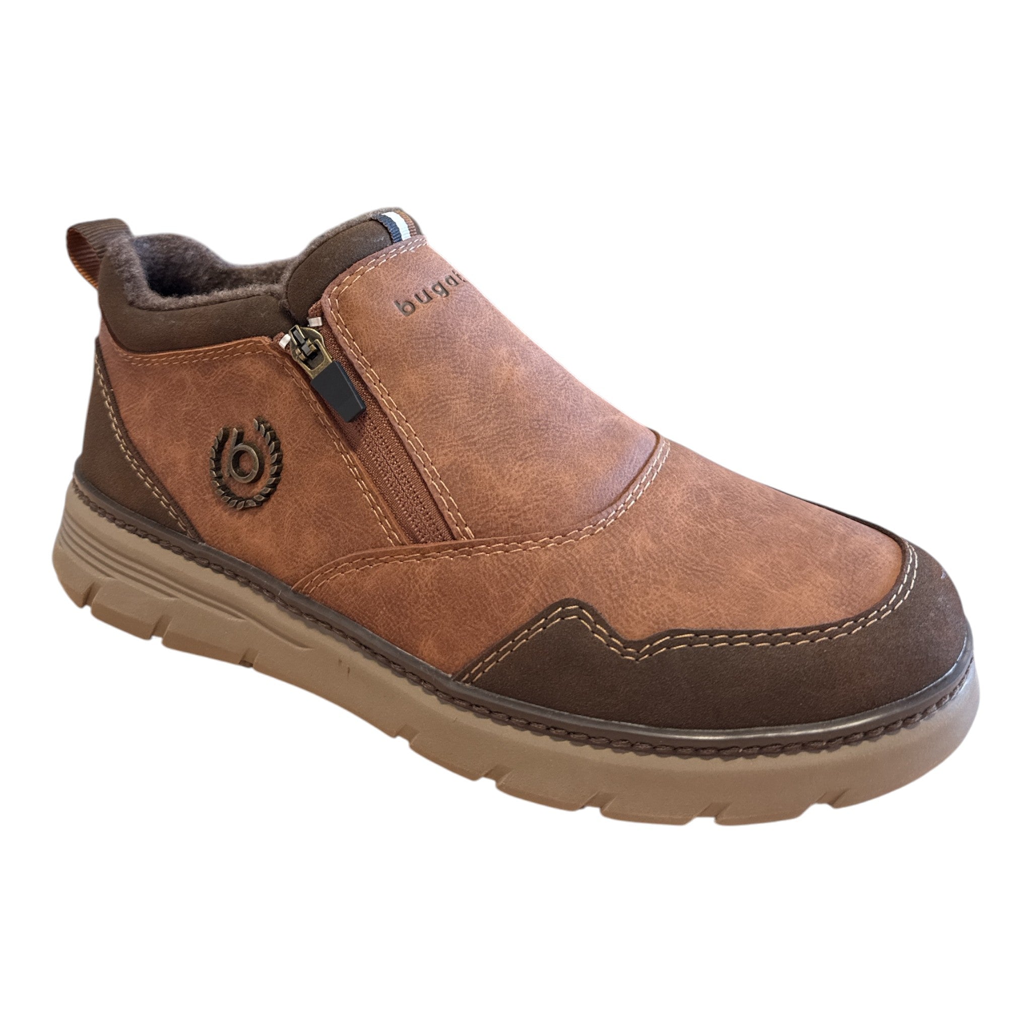 Bugatti Palau Brown and Tan Boots