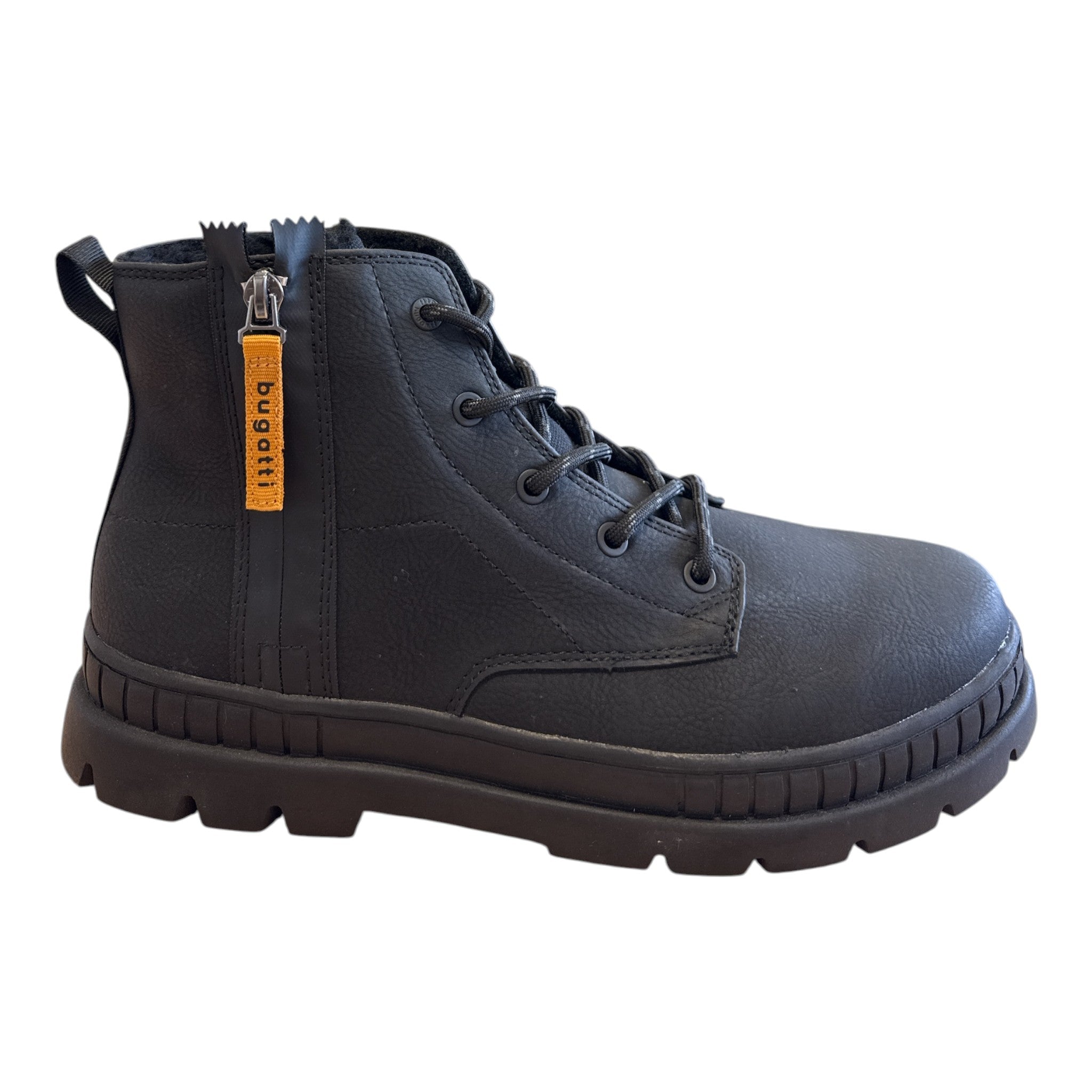 Bugatti Pallario Comfort Men's Black Wide Fit Boots