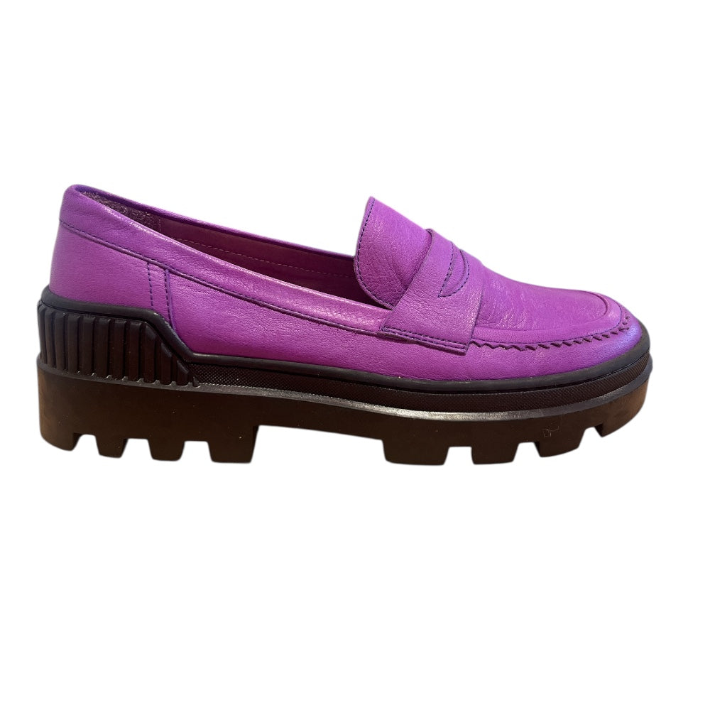 Adesso Dana Purple Leather Loafers